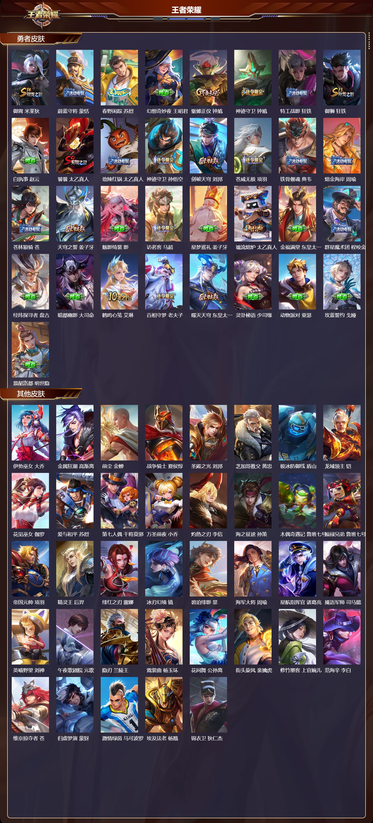 WZMK3409337王者荣耀账号详情图5