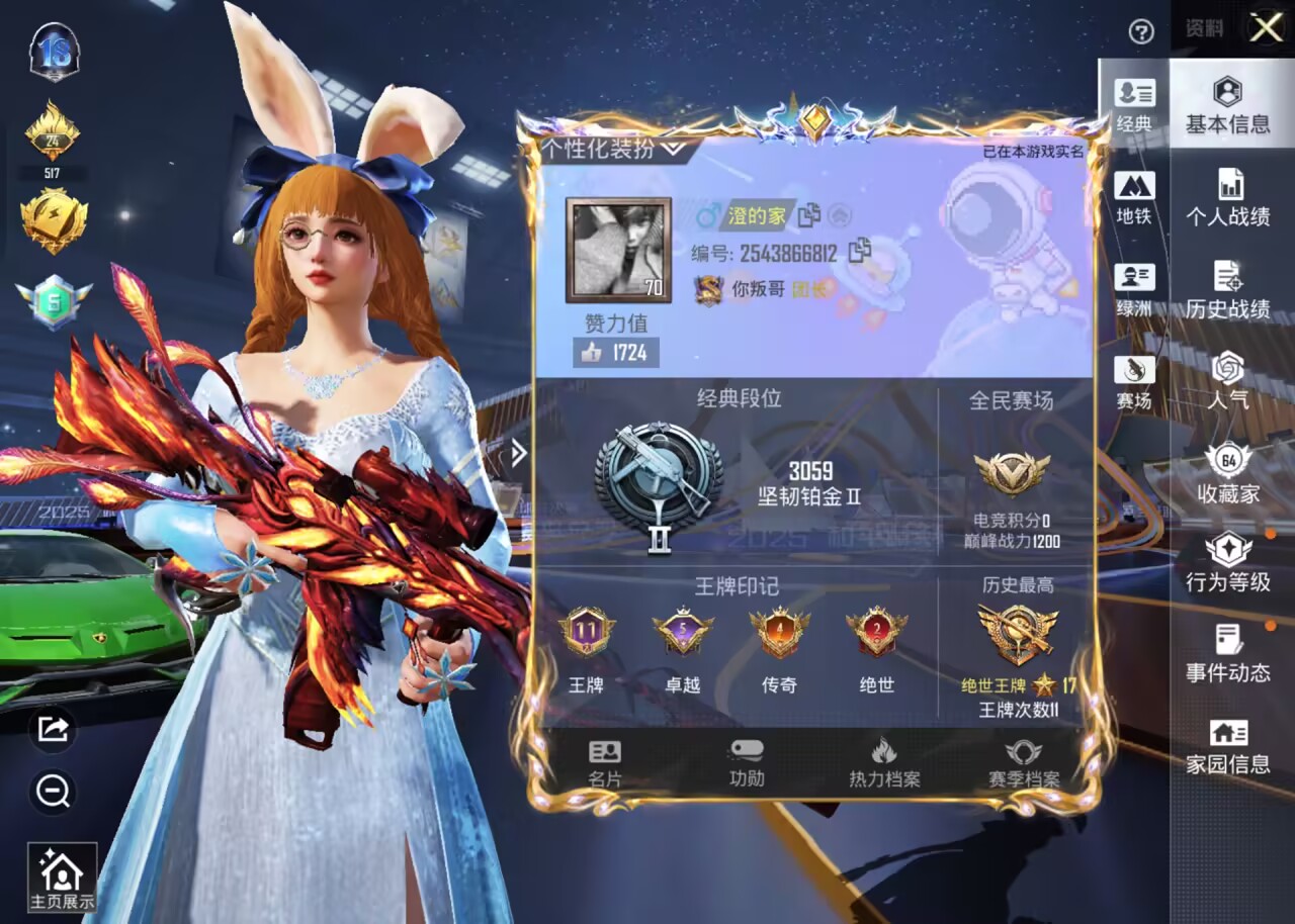 HPSJ3417056和平精英账号详情图2 HPSJ3417056和平精英账号详情图2