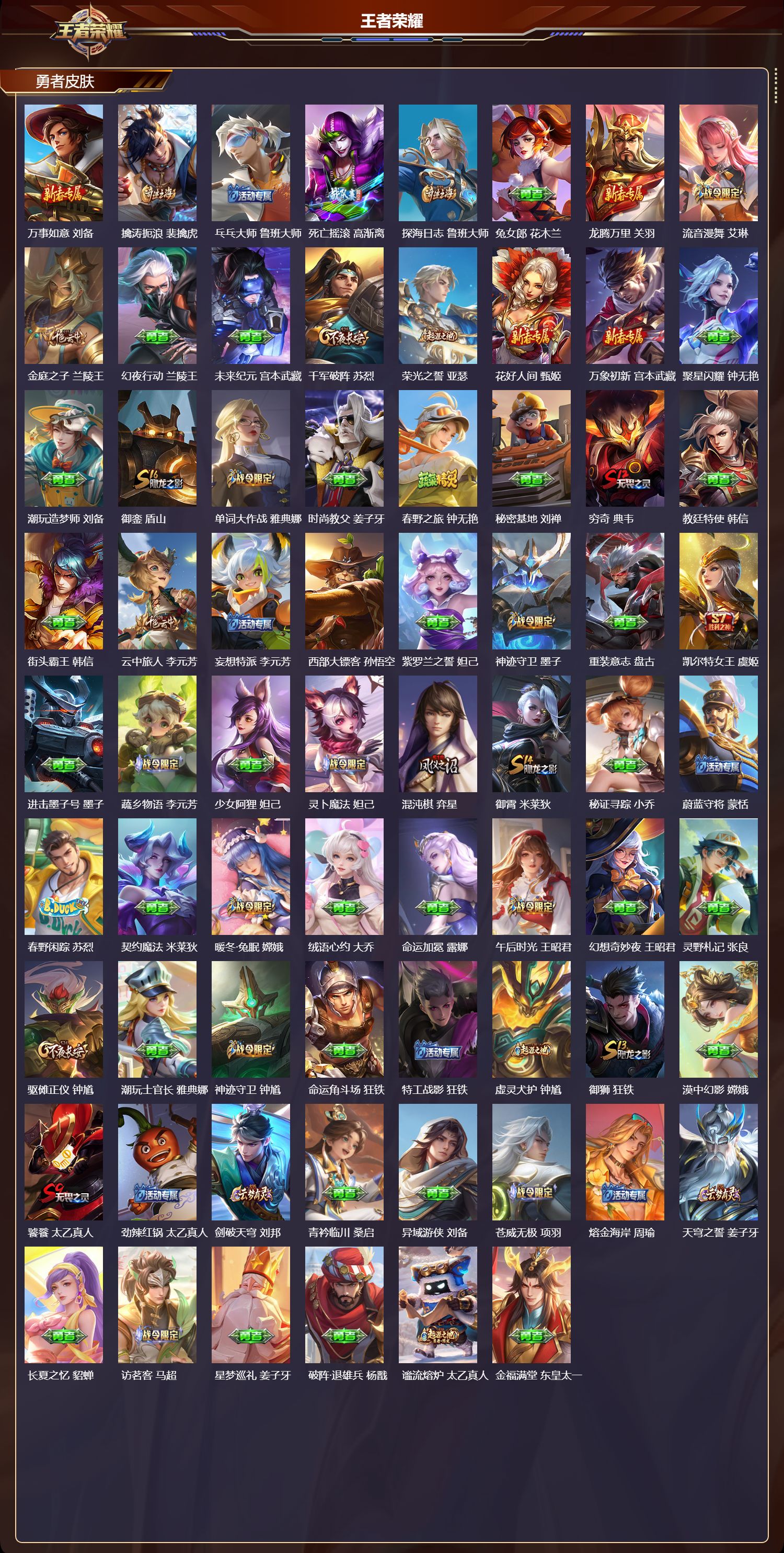 WZMK3409305王者荣耀账号详情图5