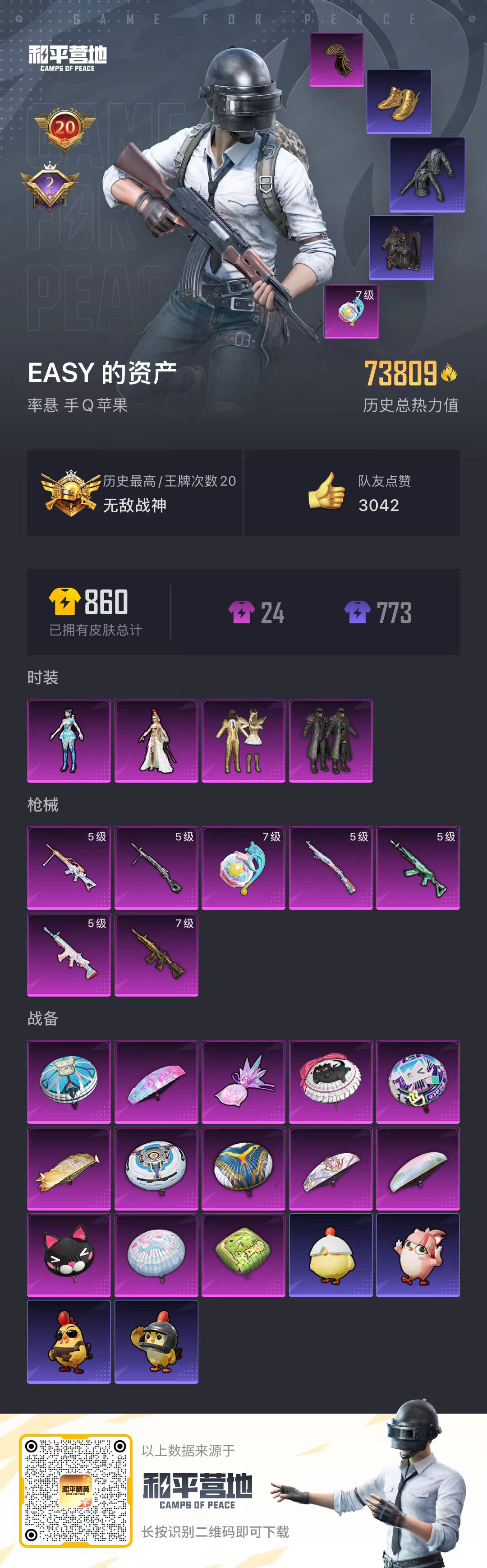 HPSJ3413128和平精英账号详情图2 HPSJ3413128和平精英账号详情图2