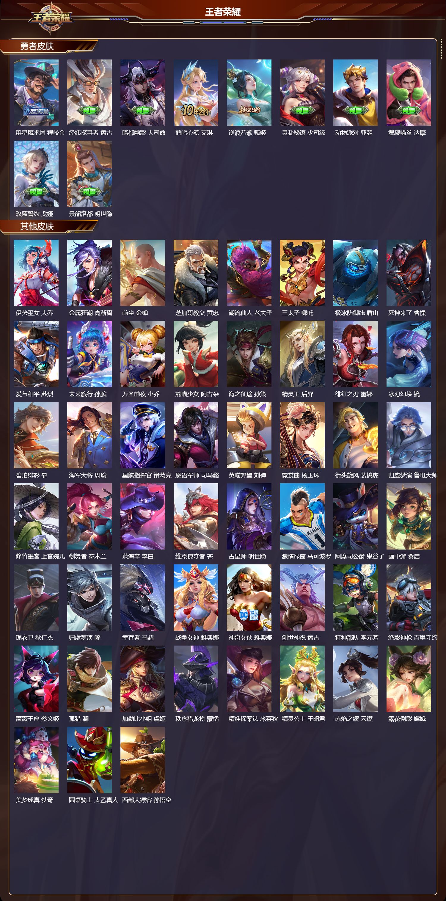 WZMK3409305王者荣耀账号详情图6