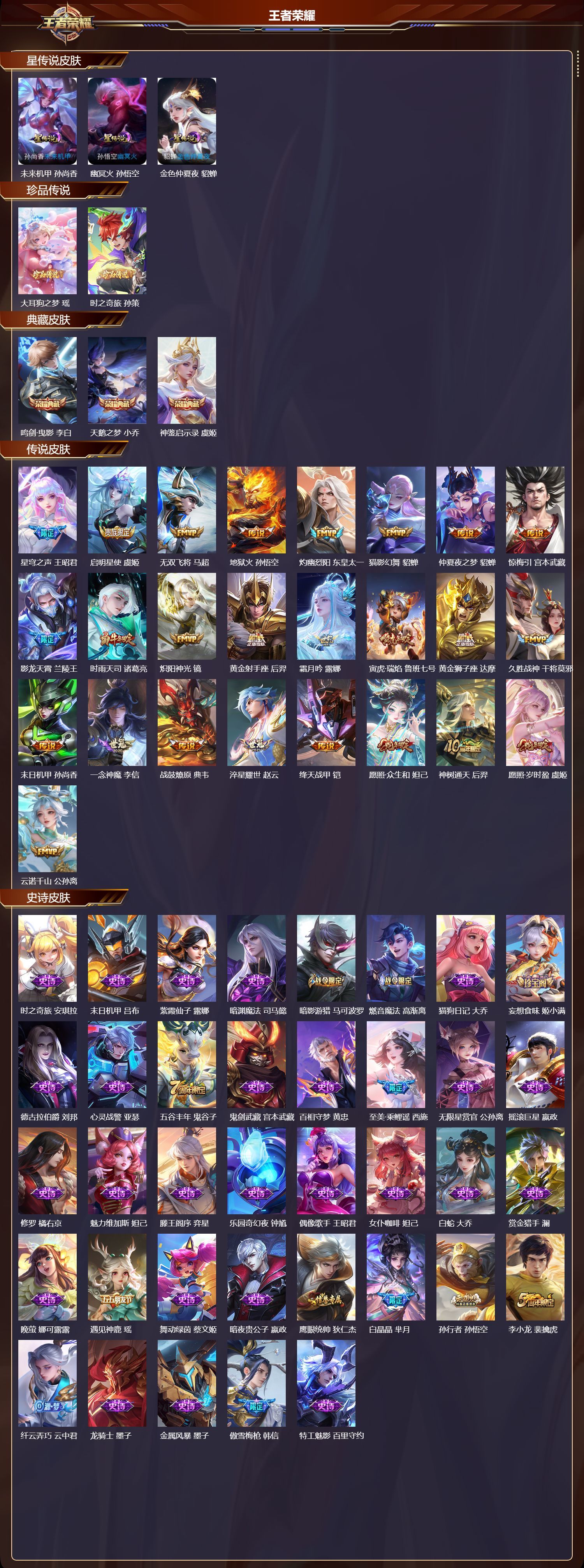 WZQM3479501王者荣耀账号详情图3 WZQM3479501王者荣耀账号详情图3