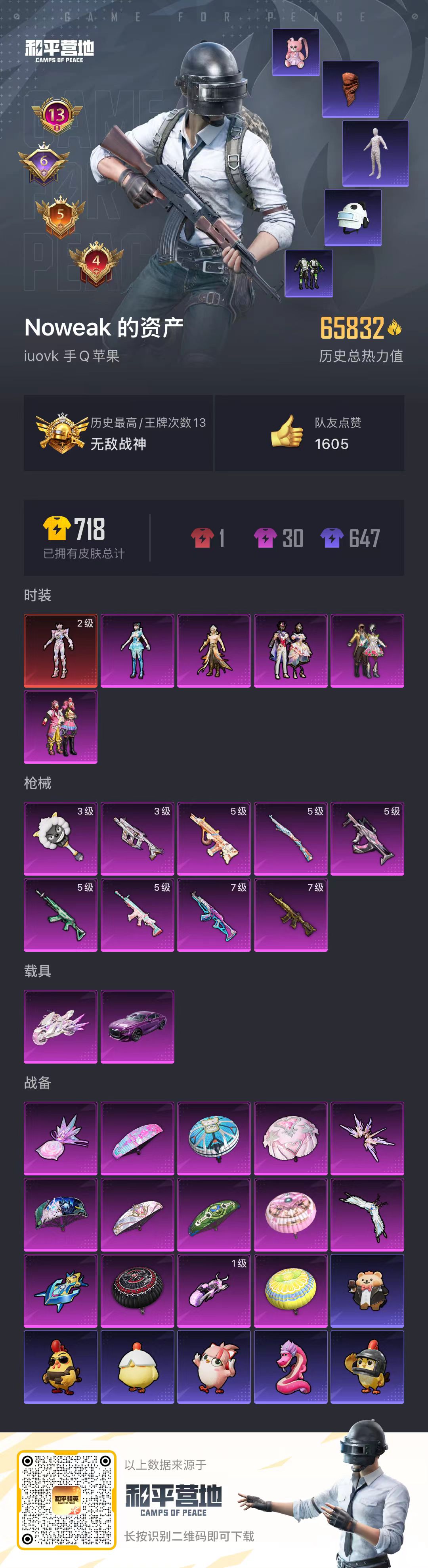 HPSJ3413106和平精英账号详情图5 HPSJ3413106和平精英账号详情图5