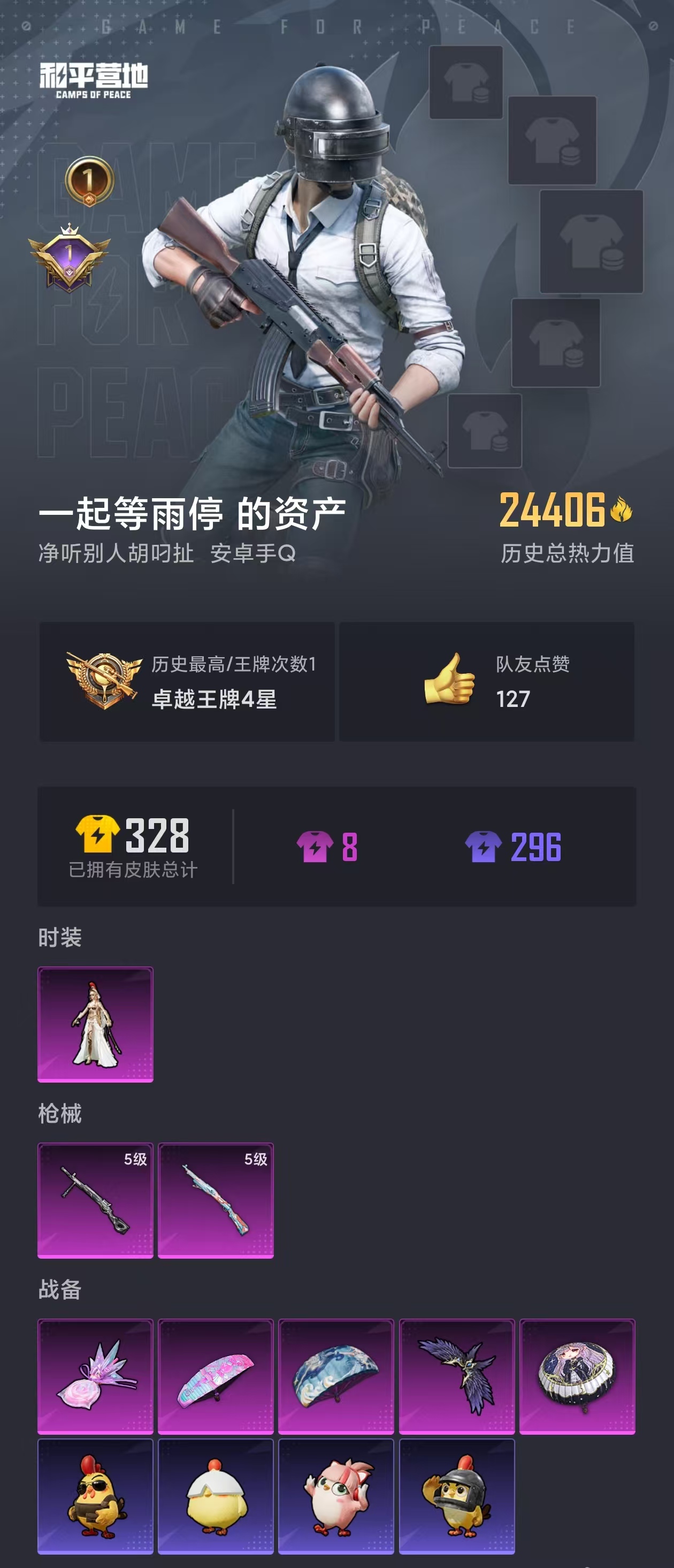 HPZM3417435和平精英账号详情图2 HPZM3417435和平精英账号详情图2