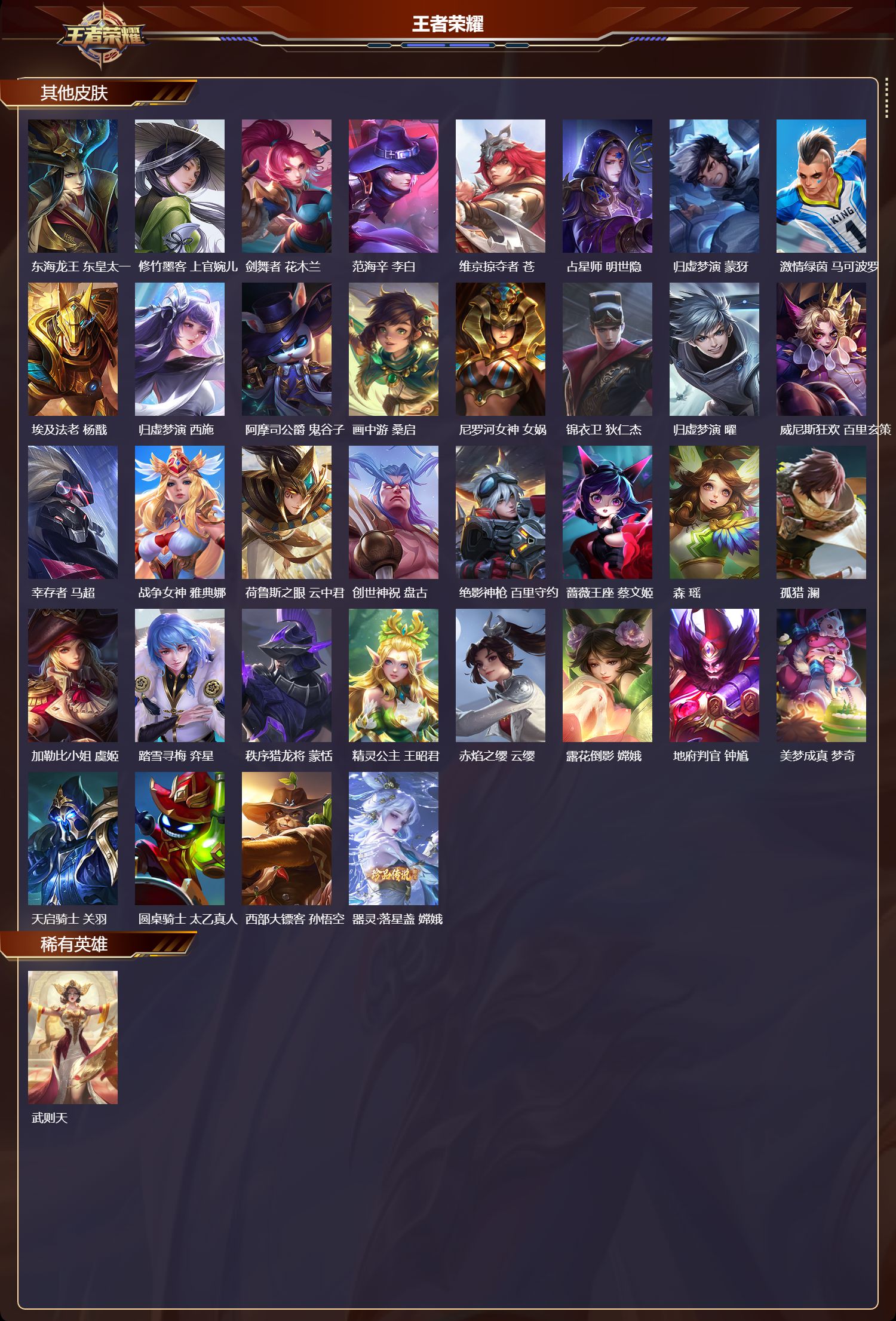 WZMK3409304王者荣耀账号详情图7