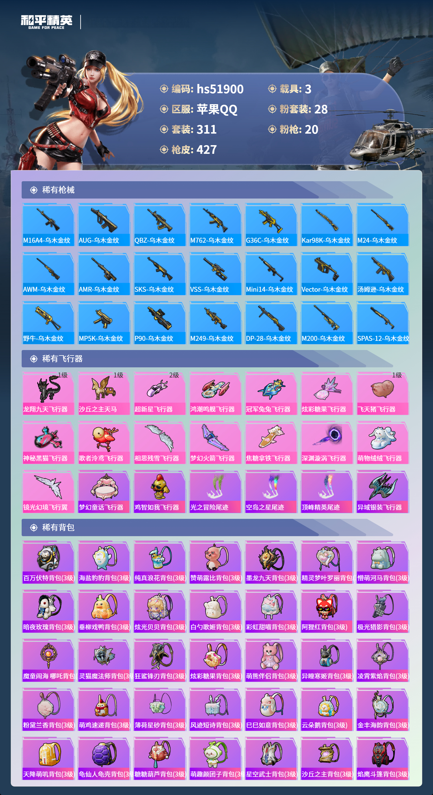 HPSJ3413311和平精英账号详情图13 HPSJ3413311和平精英账号详情图13