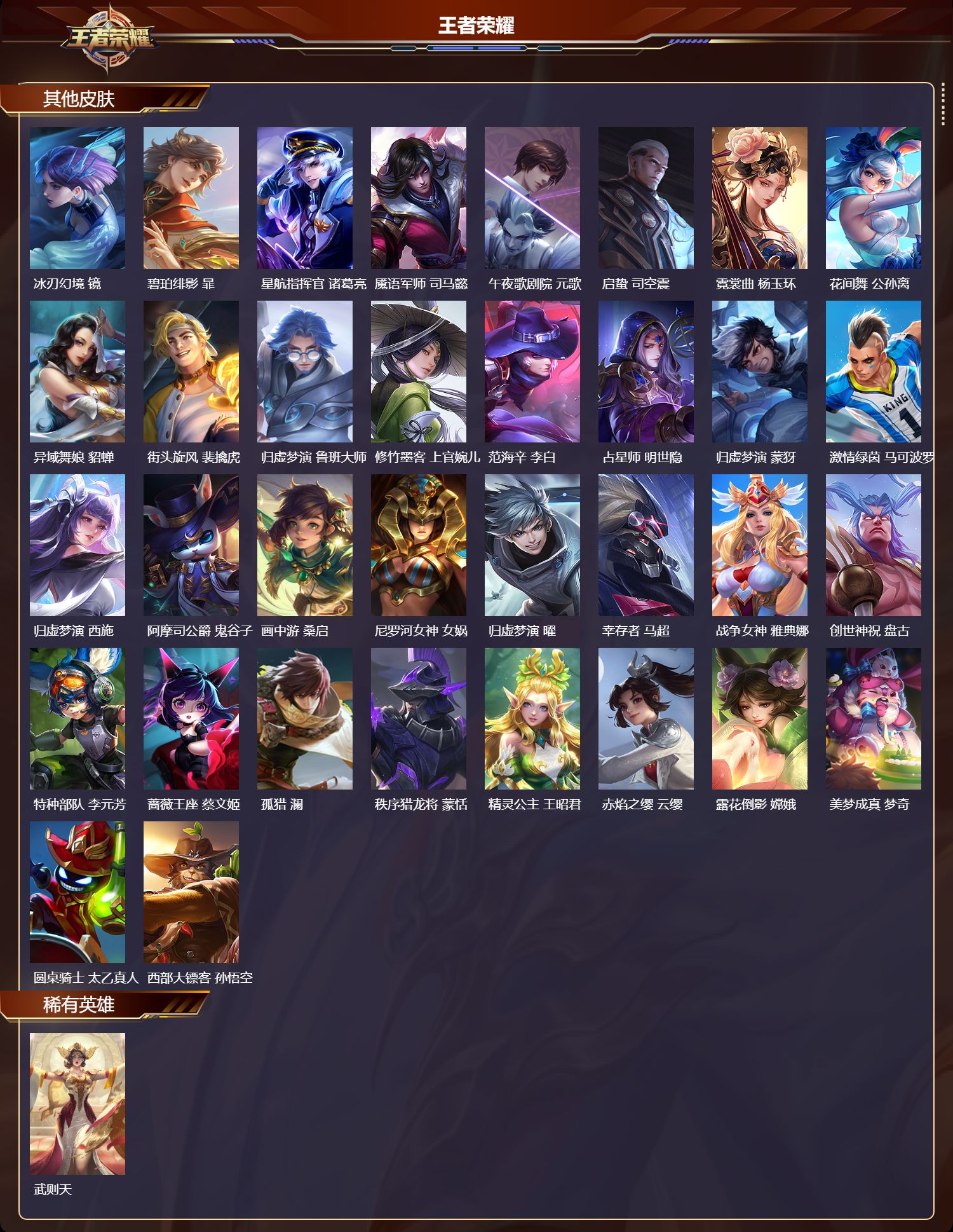 WZMK3409328王者荣耀账号详情图5 WZMK3409328王者荣耀账号详情图5