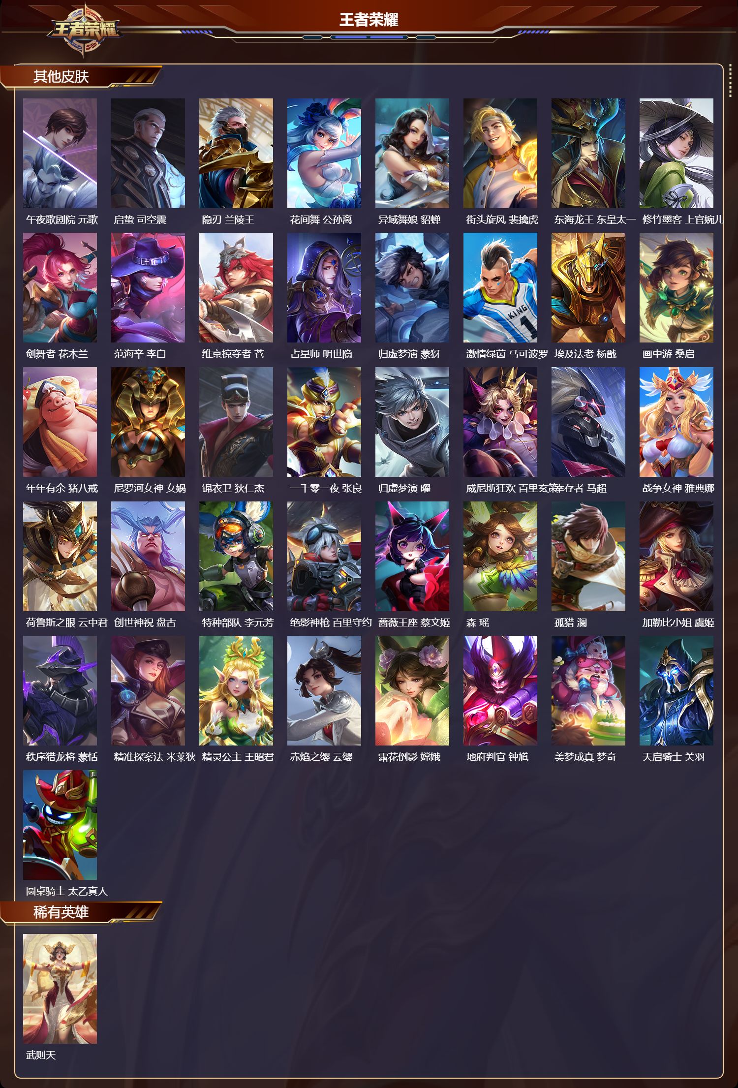 WZMK3409311王者荣耀账号详情图6 WZMK3409311王者荣耀账号详情图6