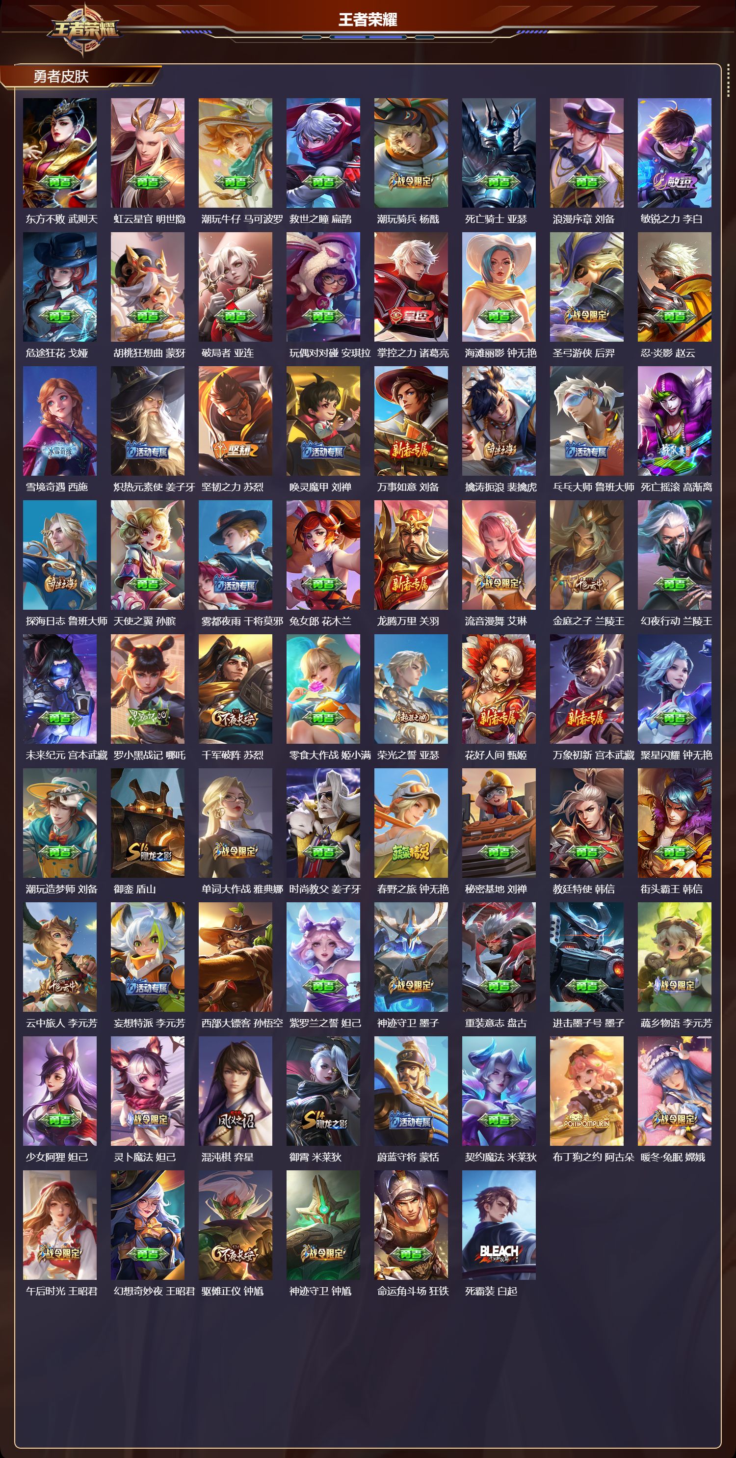 WZMK3410968王者荣耀账号详情图5