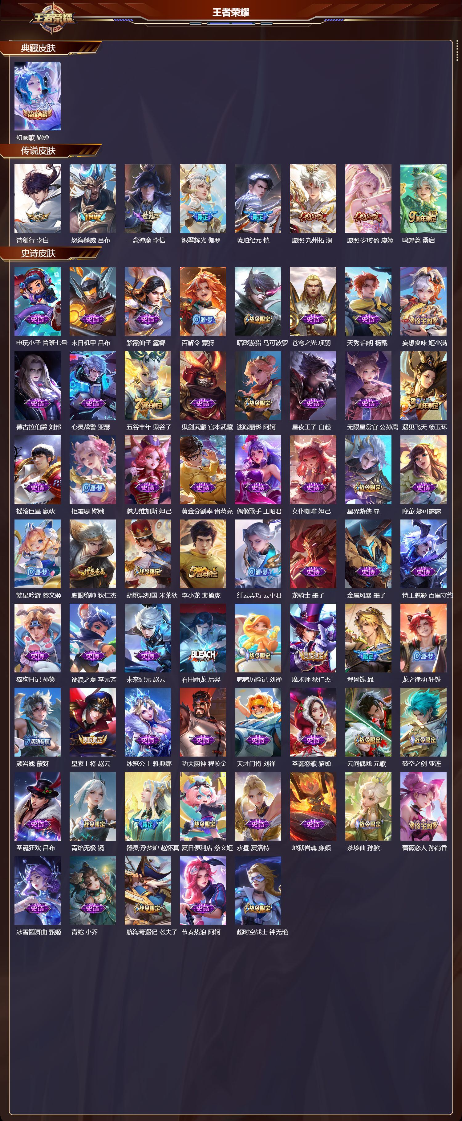 WZMK3410958王者荣耀账号详情图2 WZMK3410958王者荣耀账号详情图2