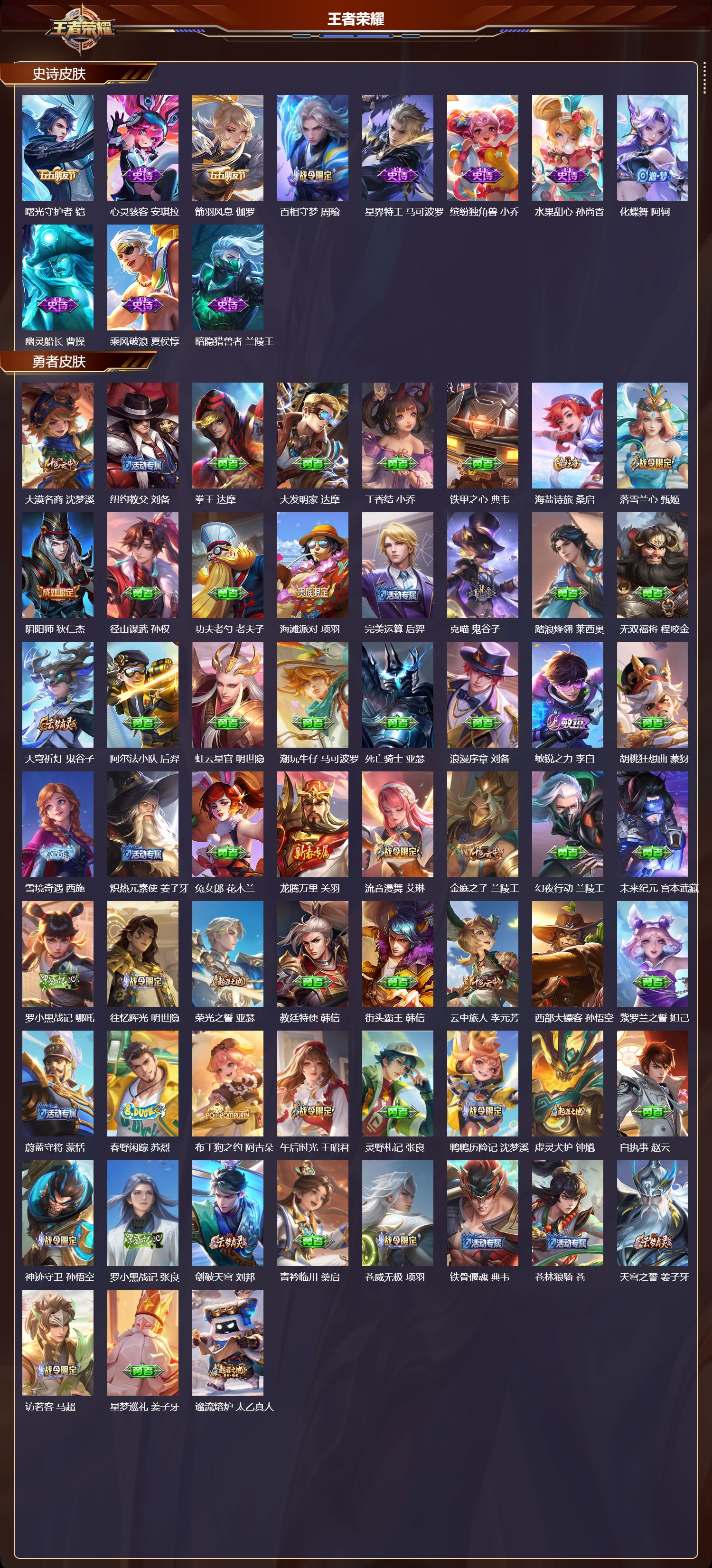 WZMK3410977王者荣耀账号详情图3 WZMK3410977王者荣耀账号详情图3