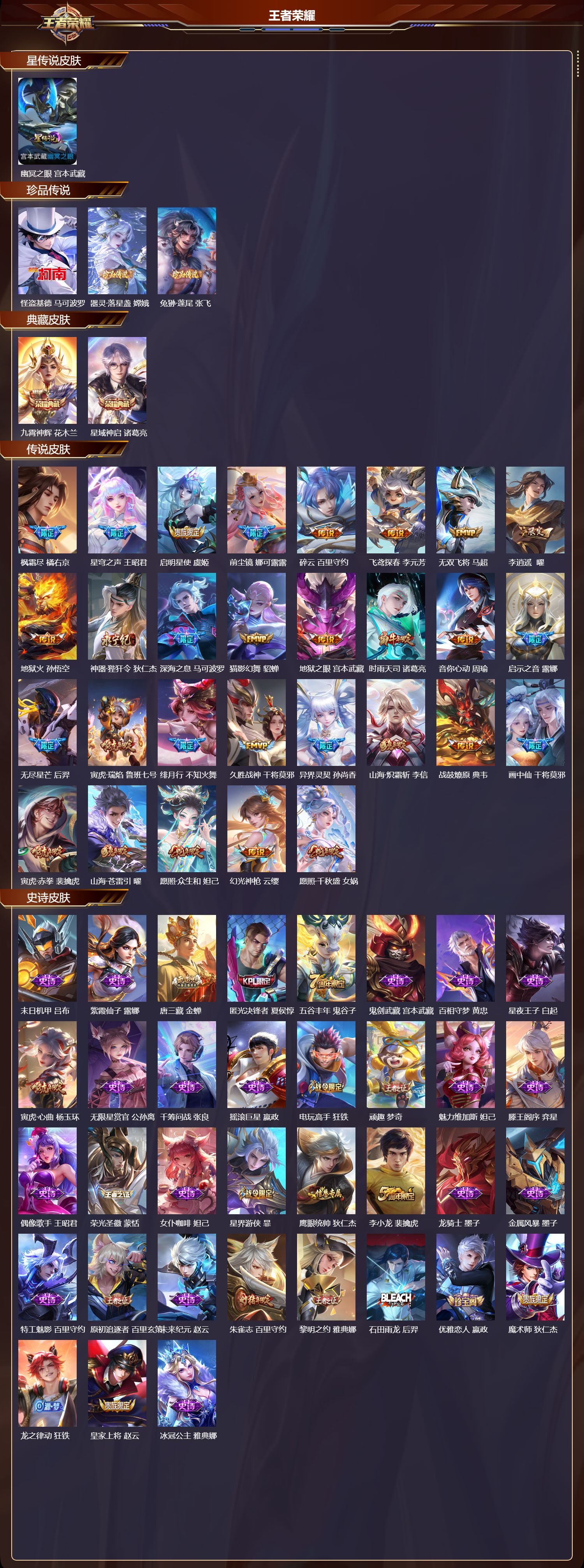 WZQM3479505王者荣耀账号详情图3