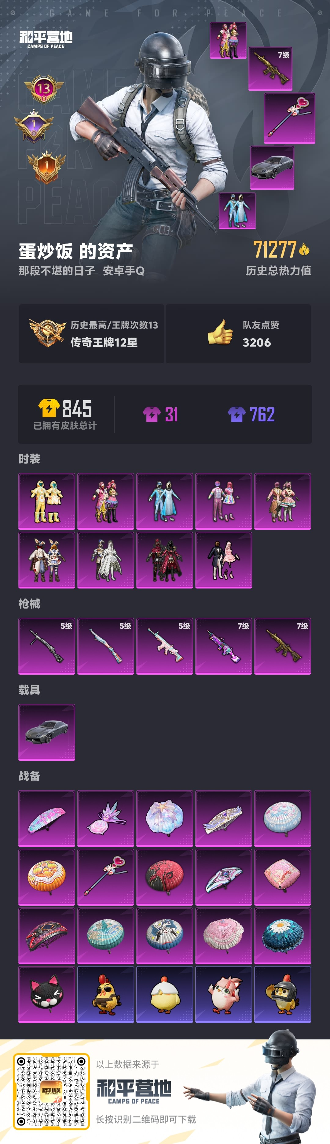 HPSJ3416063和平精英账号详情图3 HPSJ3416063和平精英账号详情图3