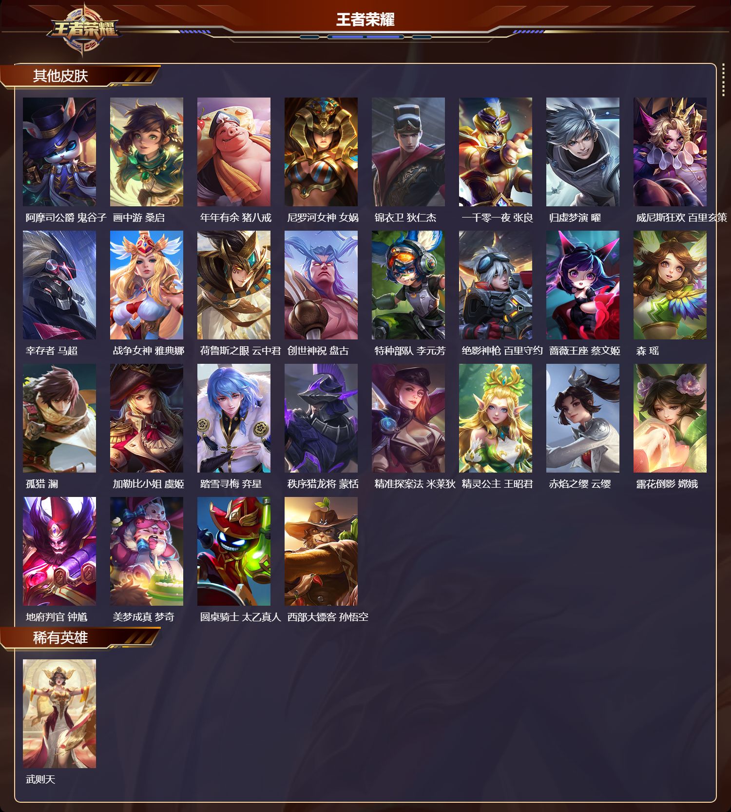 WZMK3410968王者荣耀账号详情图7