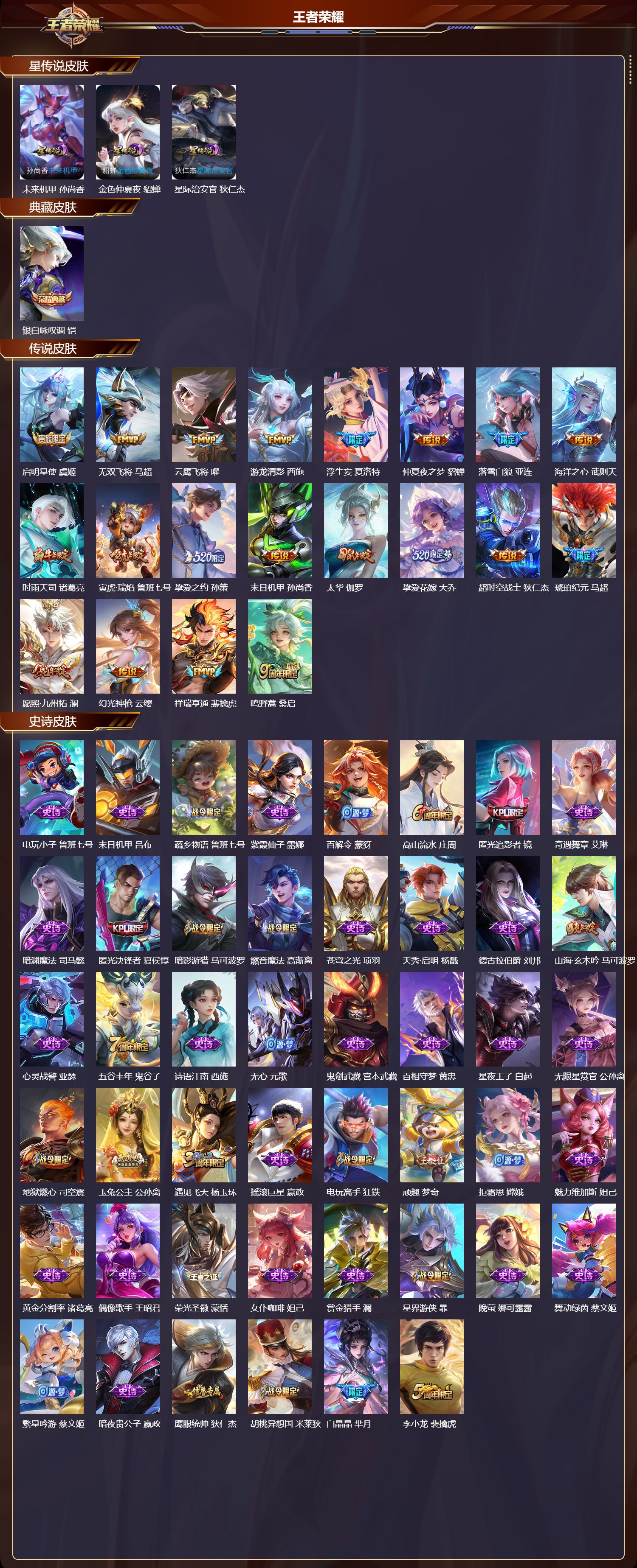 WZMK3410968王者荣耀账号详情图2