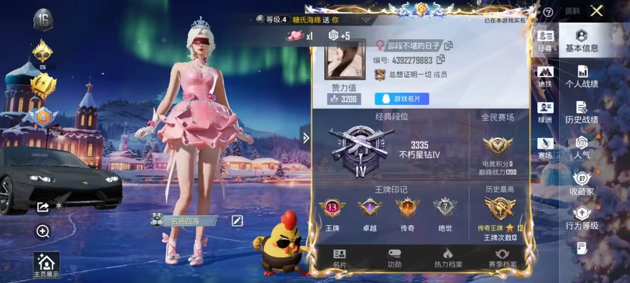 HPSJ3416063和平精英账号详情图2 HPSJ3416063和平精英账号详情图2