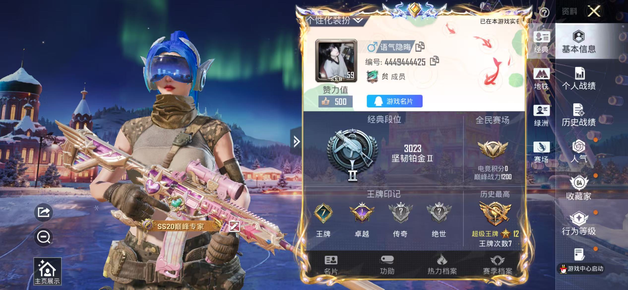 HPSJ3416051和平精英账号详情图2