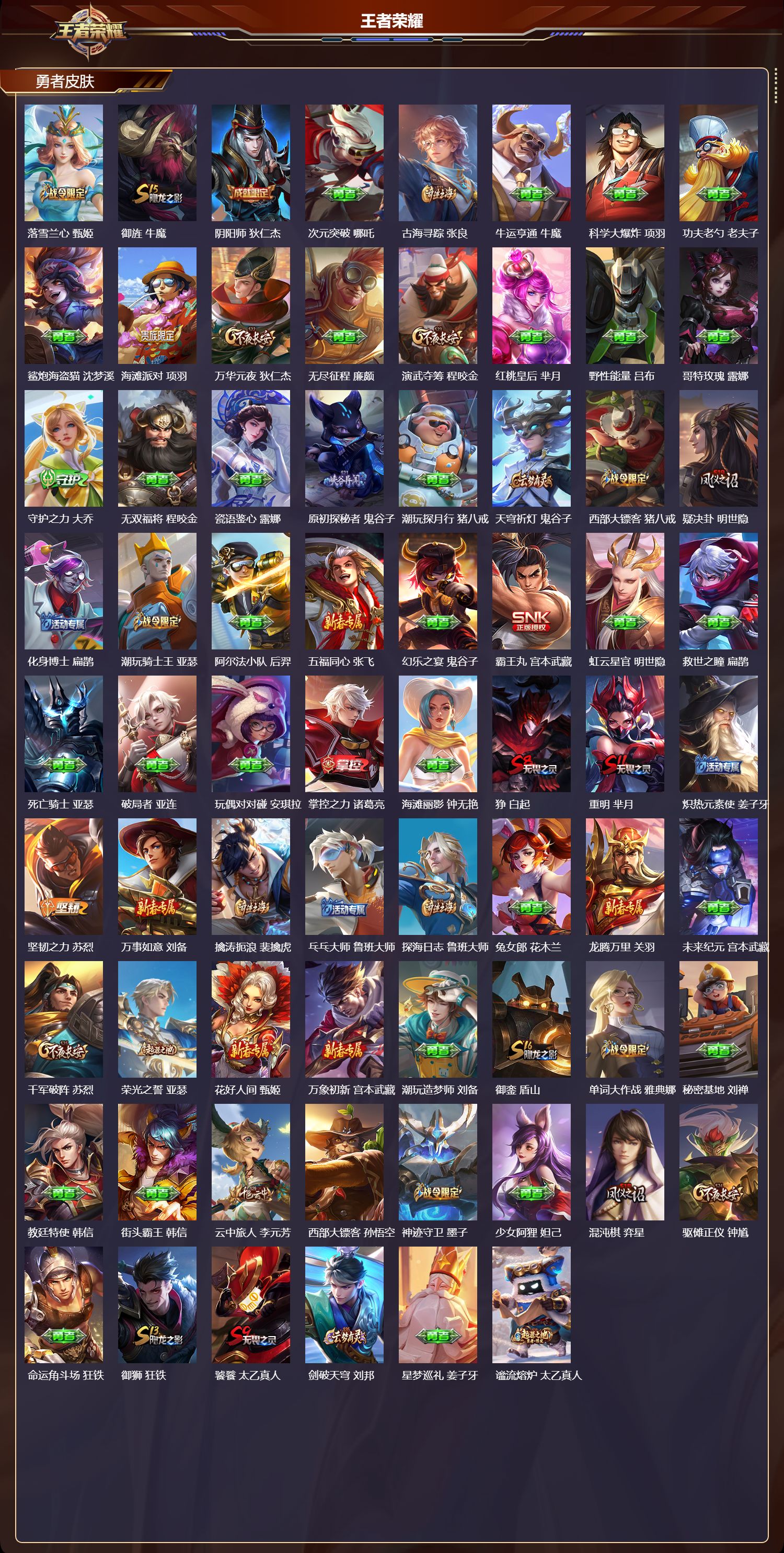 WZMK3455513王者荣耀账号详情图3