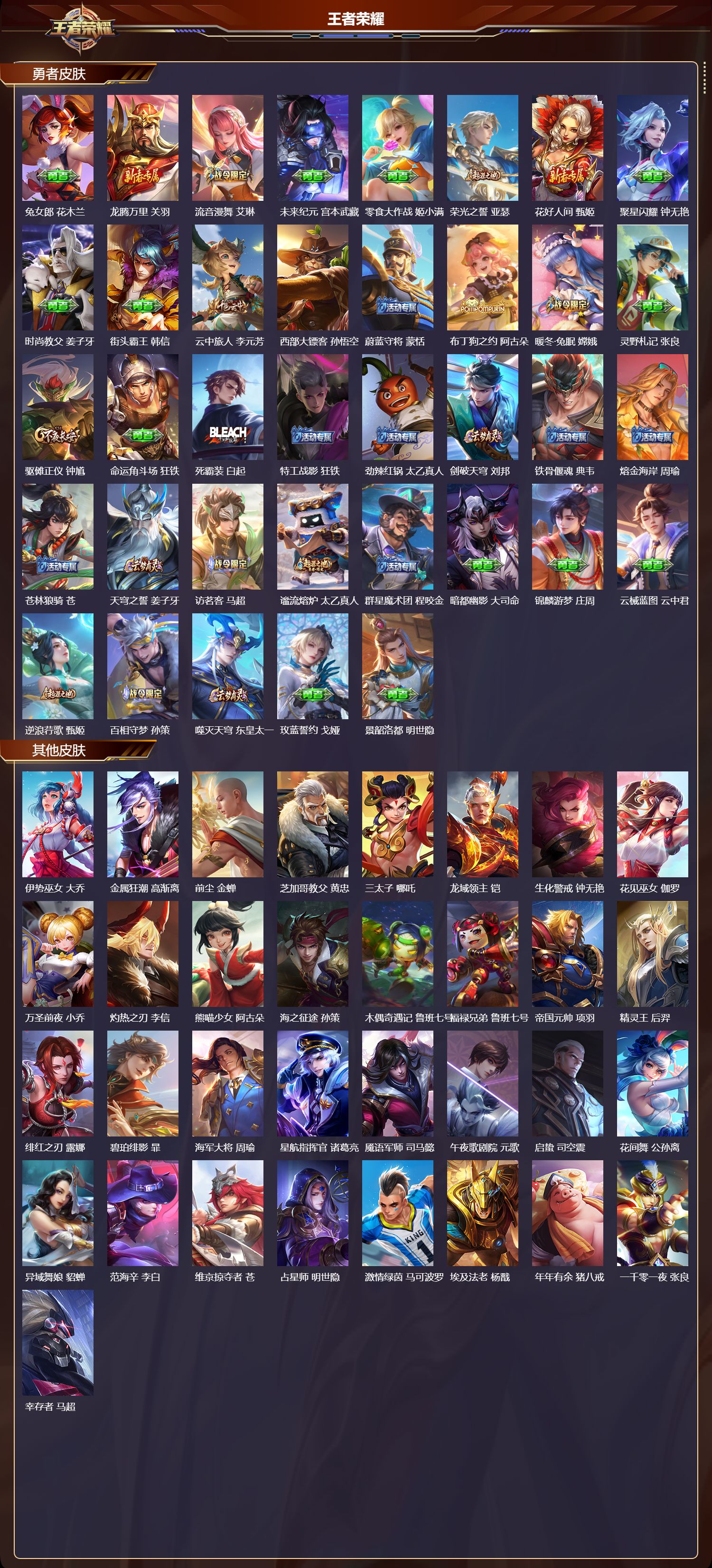 WZMK3463133王者荣耀账号详情图4