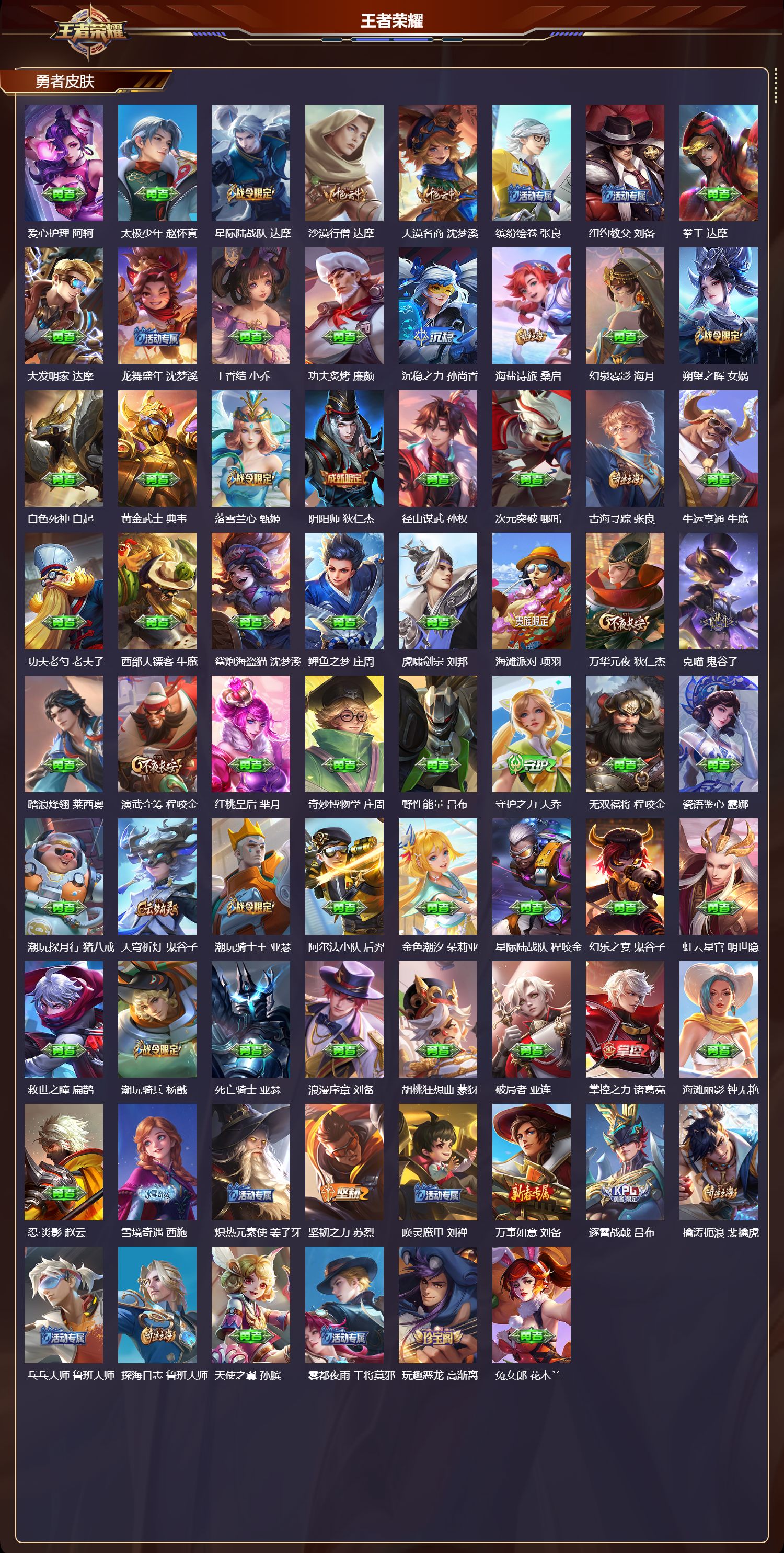 WZMK3410976王者荣耀账号详情图4 WZMK3410976王者荣耀账号详情图4