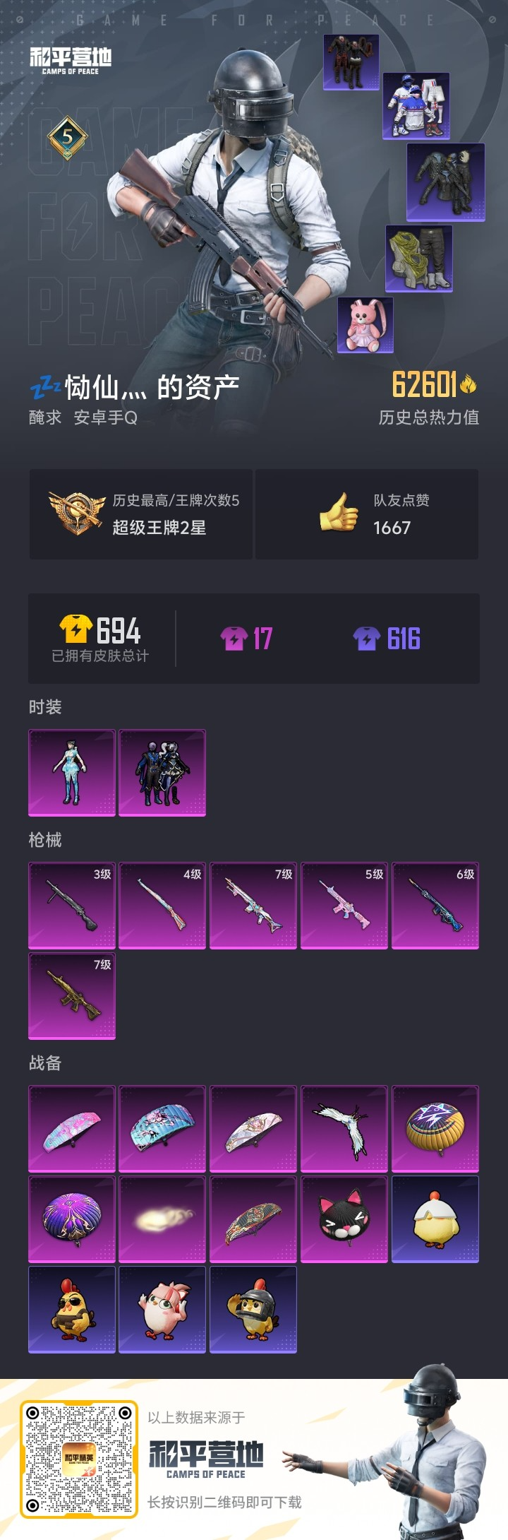 HPSJ3417613和平精英账号详情图5 HPSJ3417613和平精英账号详情图5