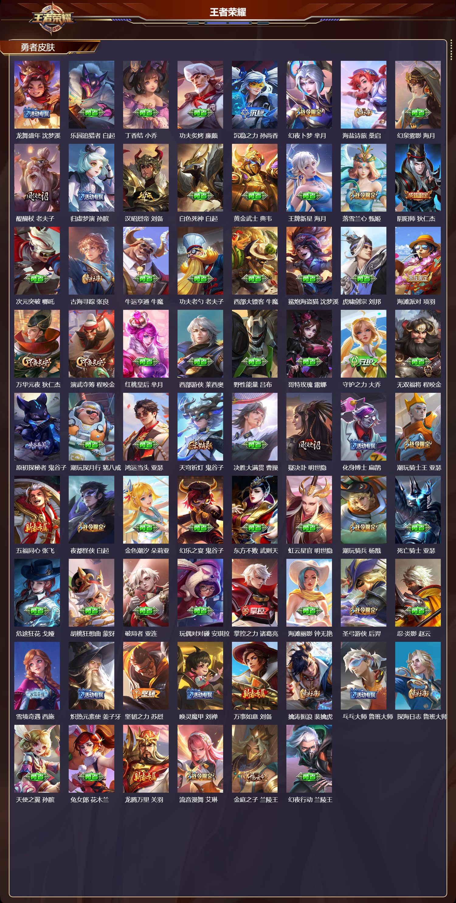 WZMK3412908王者荣耀账号详情图4