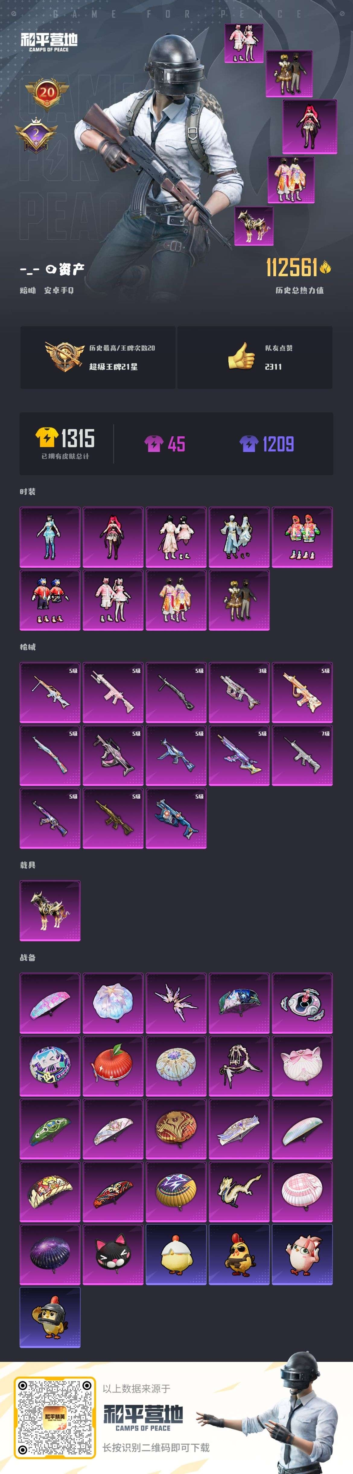 HPSJ3420285和平精英账号详情图3 HPSJ3420285和平精英账号详情图3