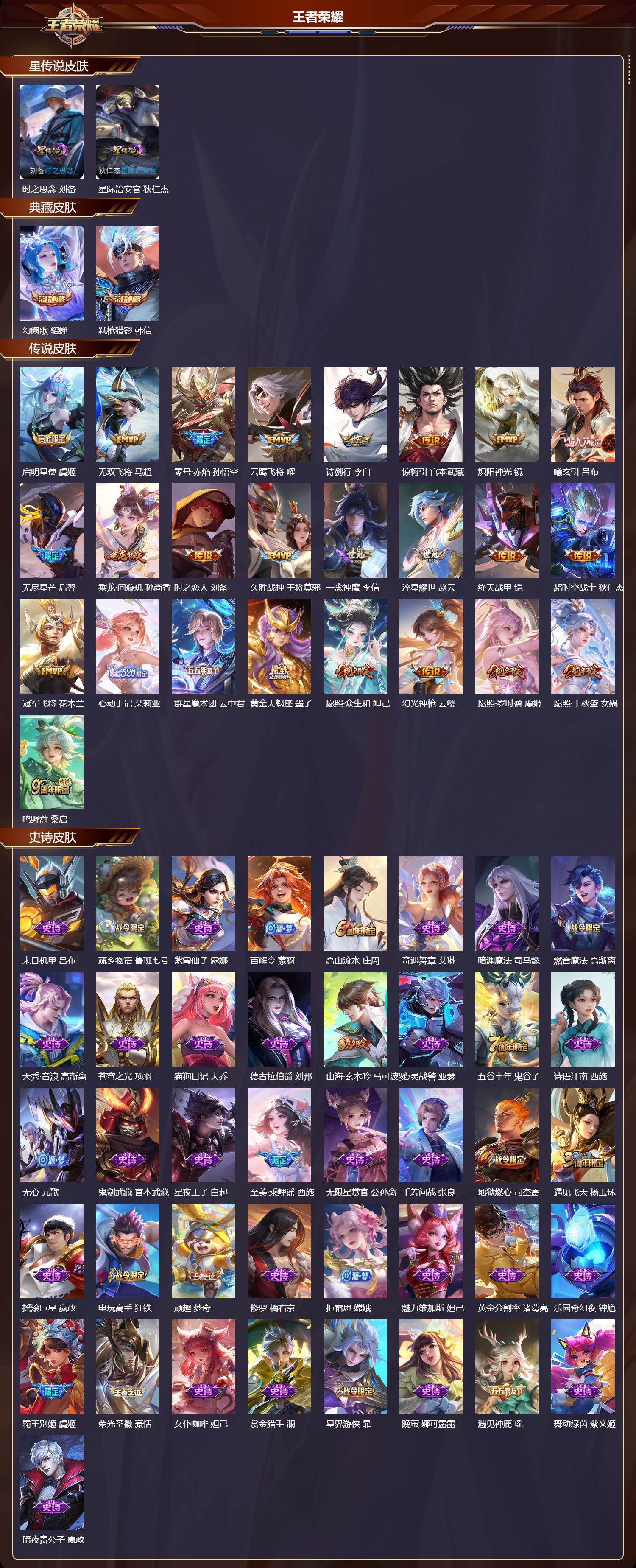 WZMK3412908王者荣耀账号详情图2