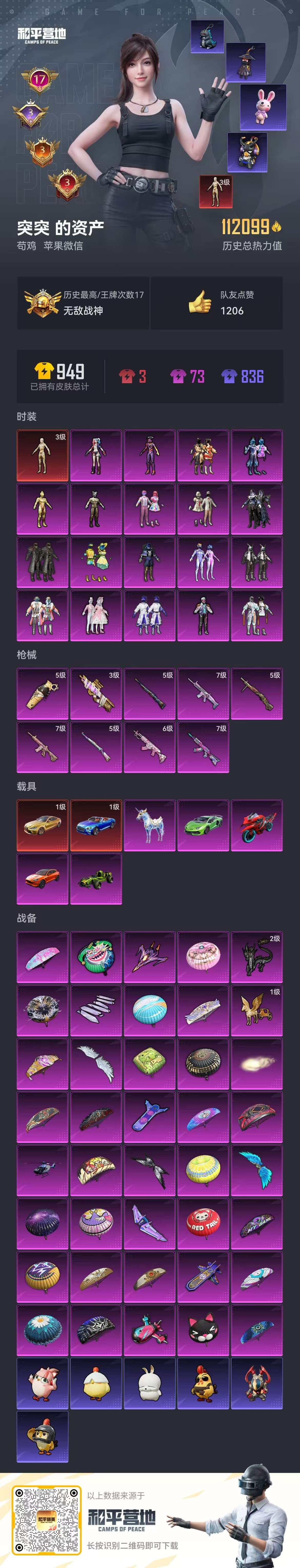 HPSJ3416154和平精英账号详情图2 HPSJ3416154和平精英账号详情图2