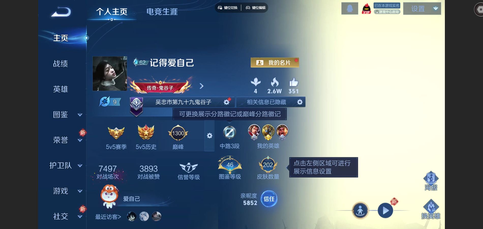 WZCMW424511王者荣耀账号详情图2