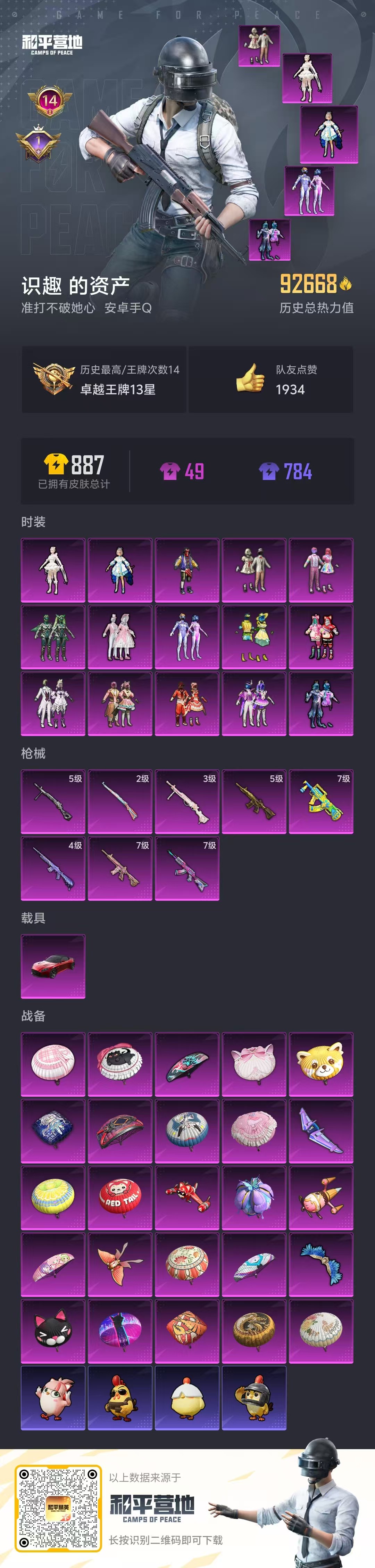 HPSJ3416318和平精英账号详情图4 HPSJ3416318和平精英账号详情图4