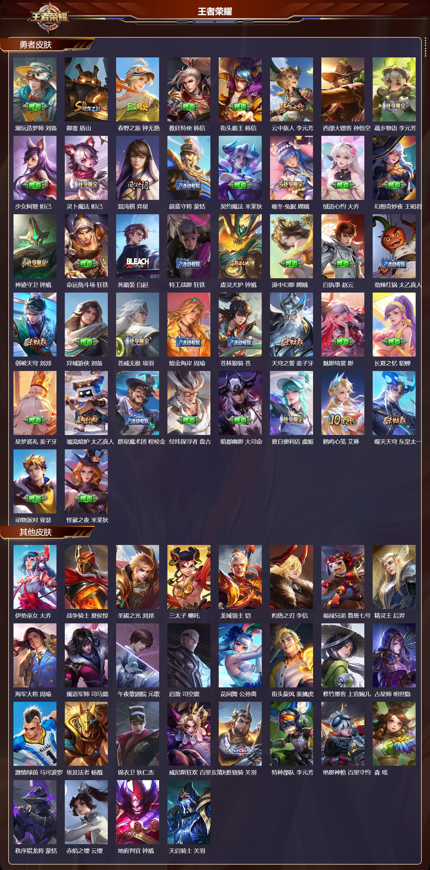 WZMK3412918王者荣耀账号详情图4 WZMK3412918王者荣耀账号详情图4