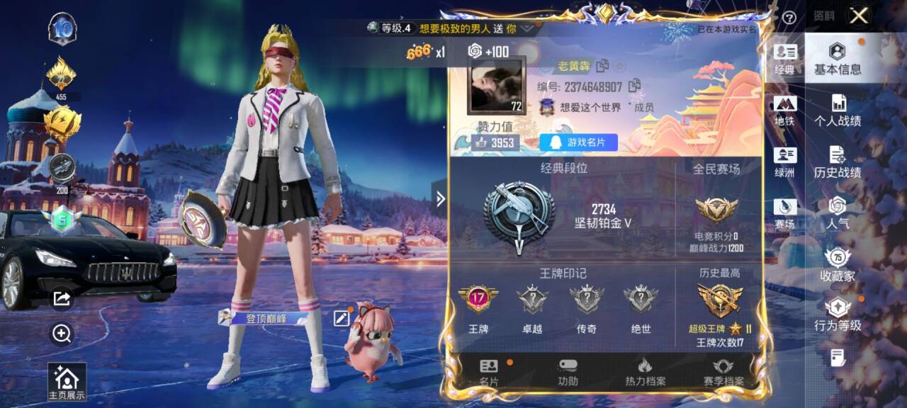 HPSJ3416213和平精英账号详情图2 HPSJ3416213和平精英账号详情图2