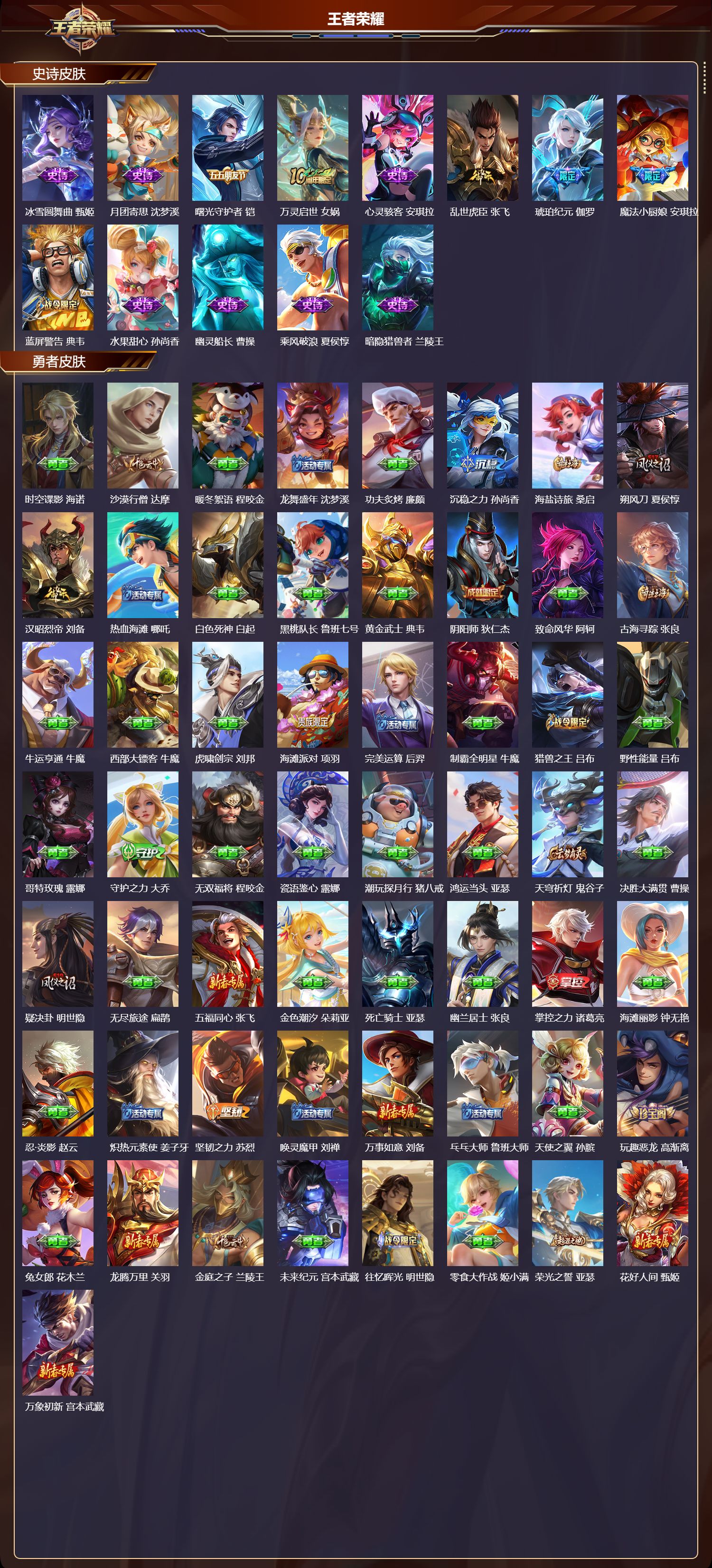 WZMK3412918王者荣耀账号详情图3 WZMK3412918王者荣耀账号详情图3