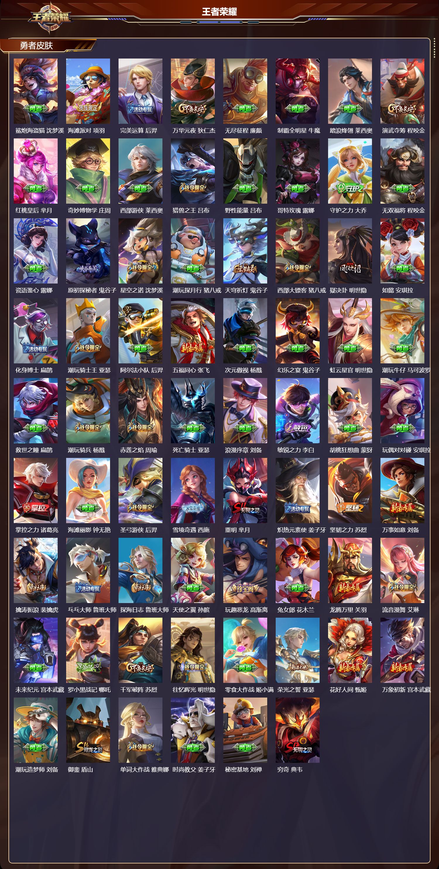 WZMK3463138王者荣耀账号详情图4 WZMK3463138王者荣耀账号详情图4