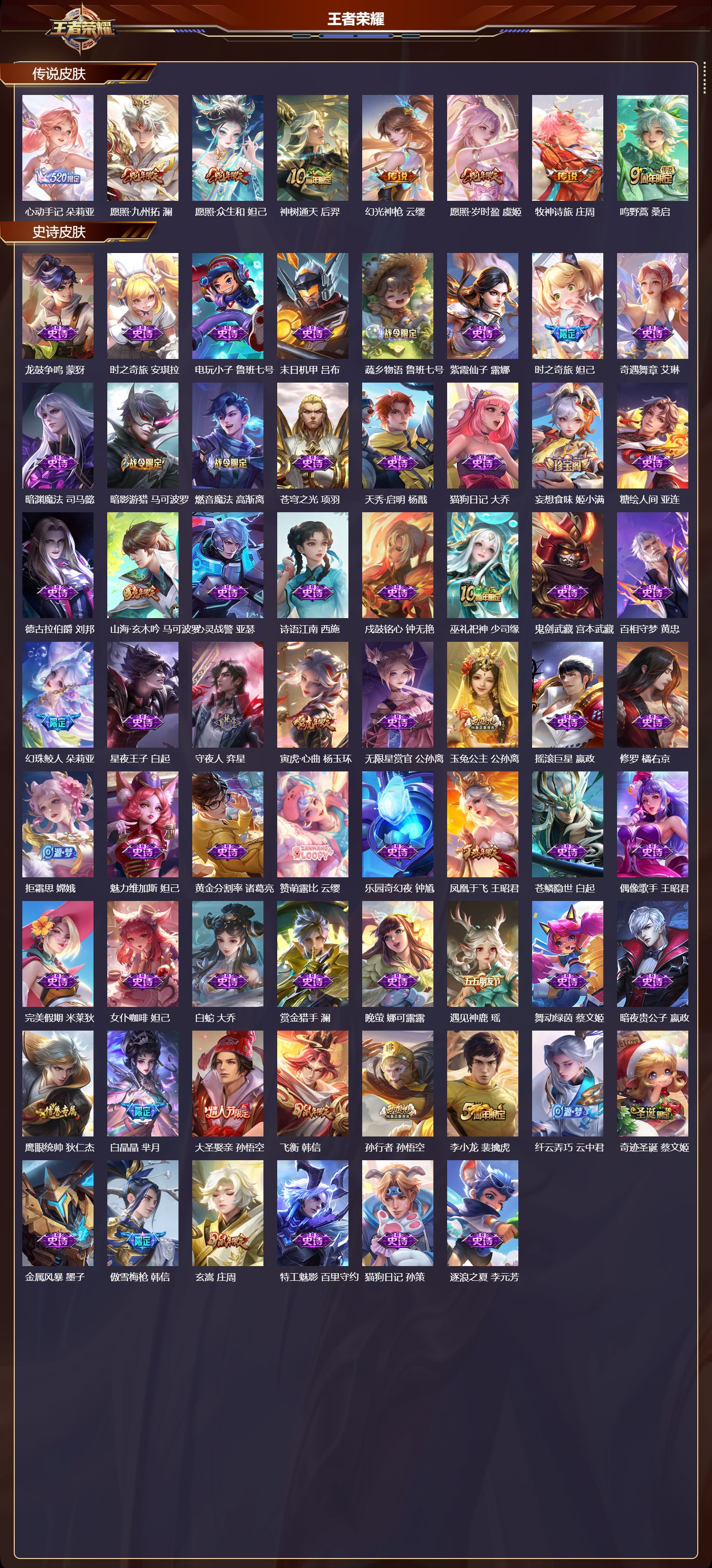 WZMK3412929王者荣耀账号详情图3 WZMK3412929王者荣耀账号详情图3