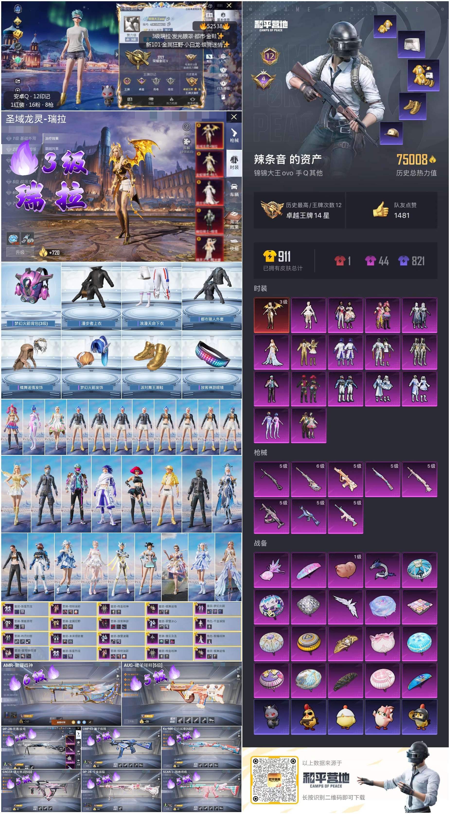 HPSJ3421431和平精英账号详情图2