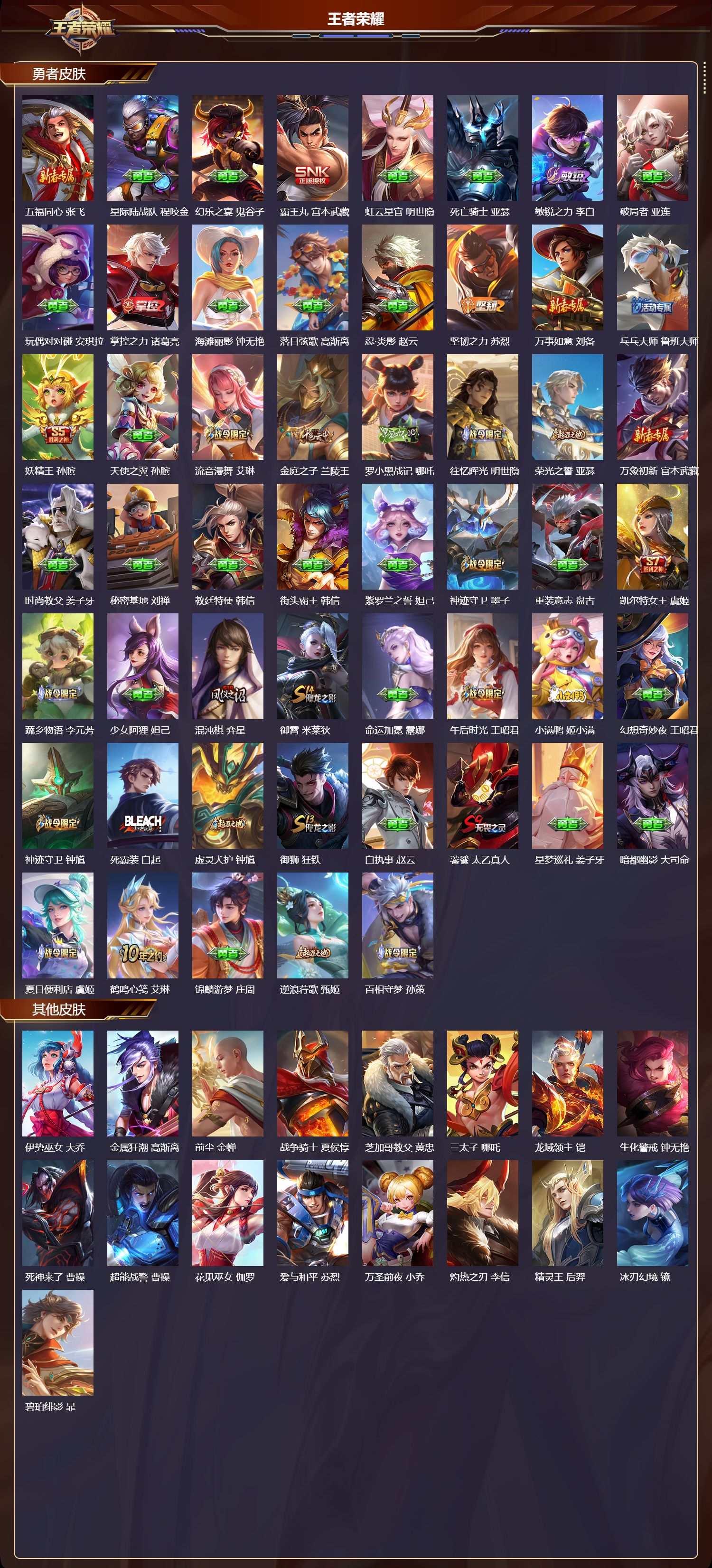 WZMK3414421王者荣耀账号详情图4