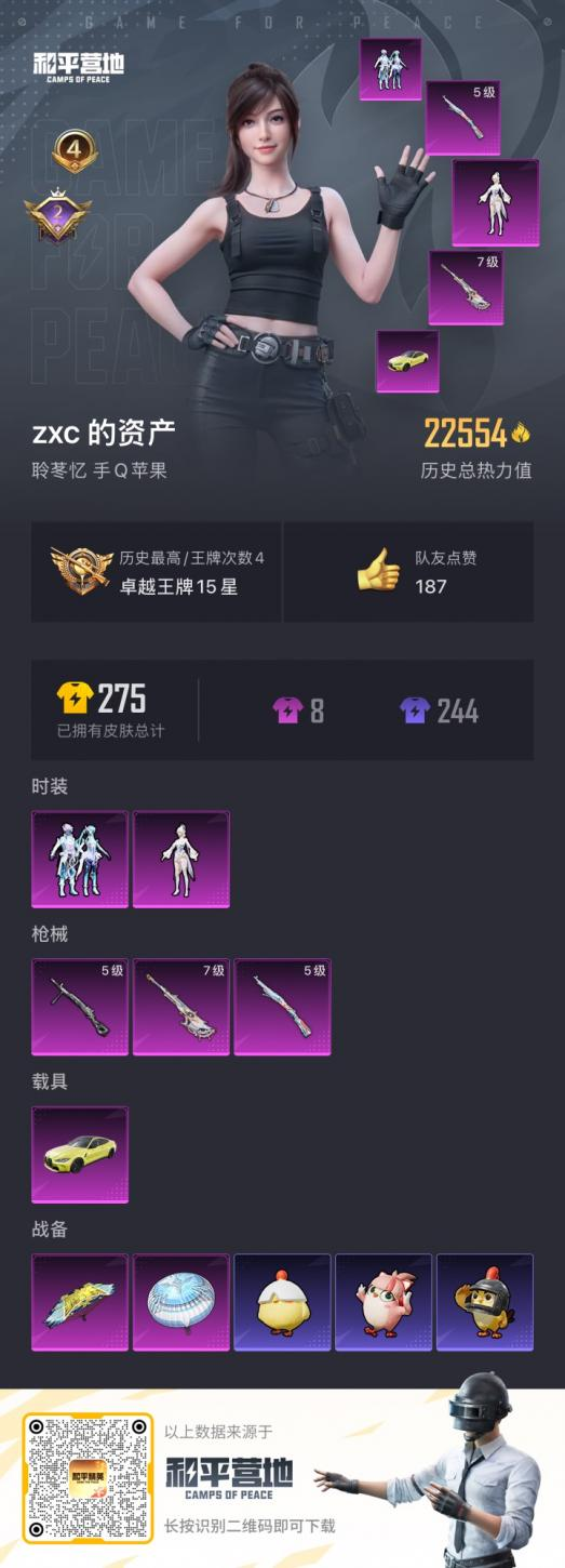 HPSJ3421394和平精英账号详情图3 HPSJ3421394和平精英账号详情图3