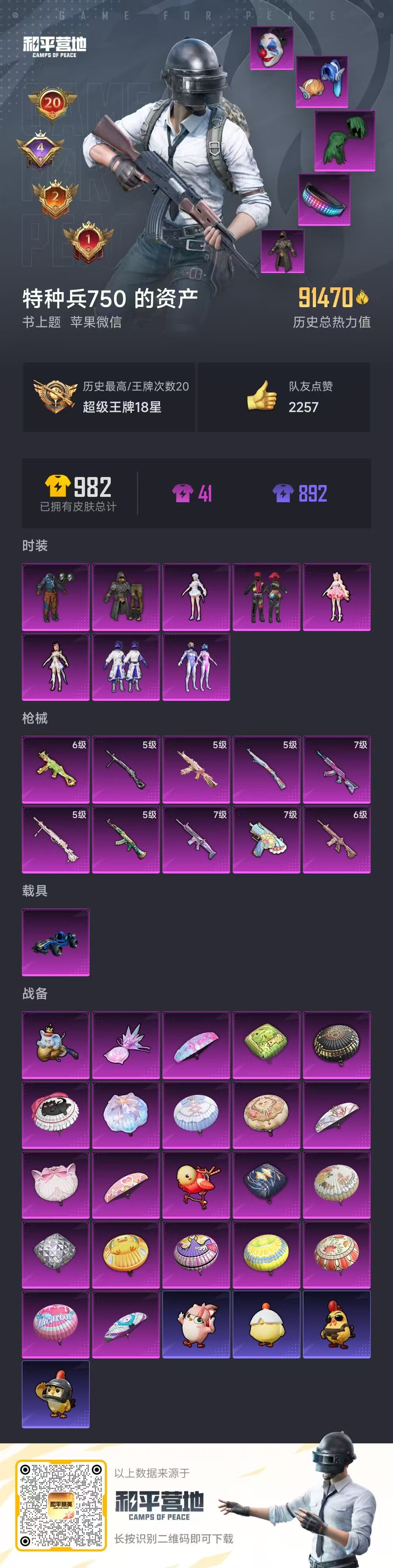 HPSJ3417127和平精英账号详情图3 HPSJ3417127和平精英账号详情图3