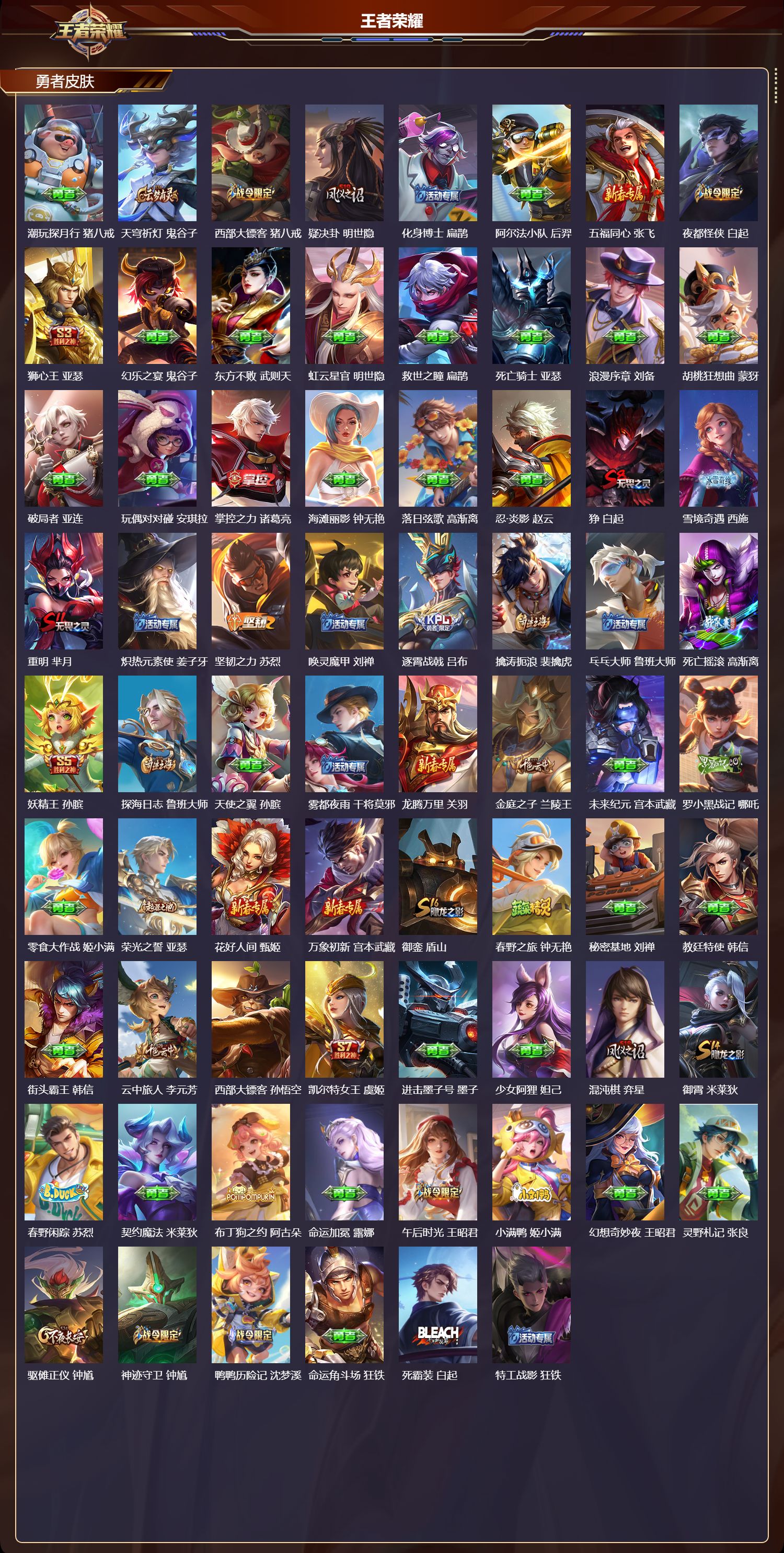 WZMK3414411王者荣耀账号详情图4 WZMK3414411王者荣耀账号详情图4