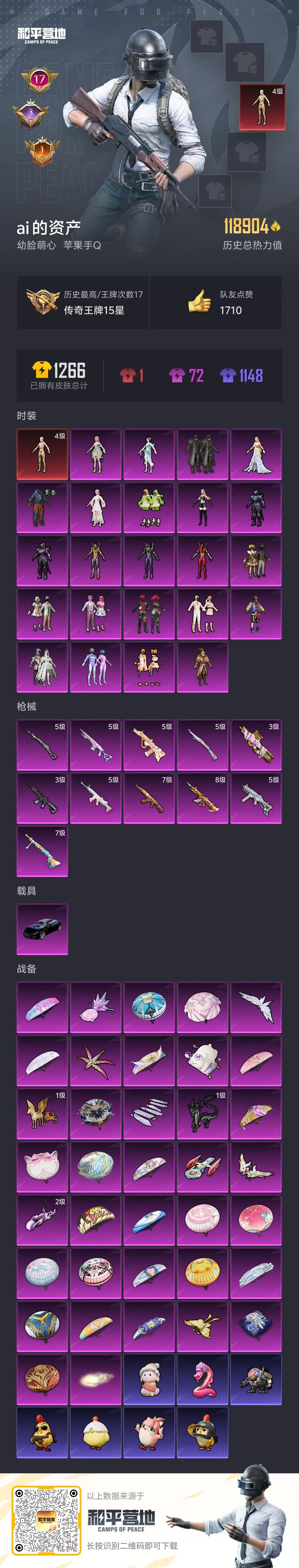 HPSJ3421453和平精英账号详情图4 HPSJ3421453和平精英账号详情图4