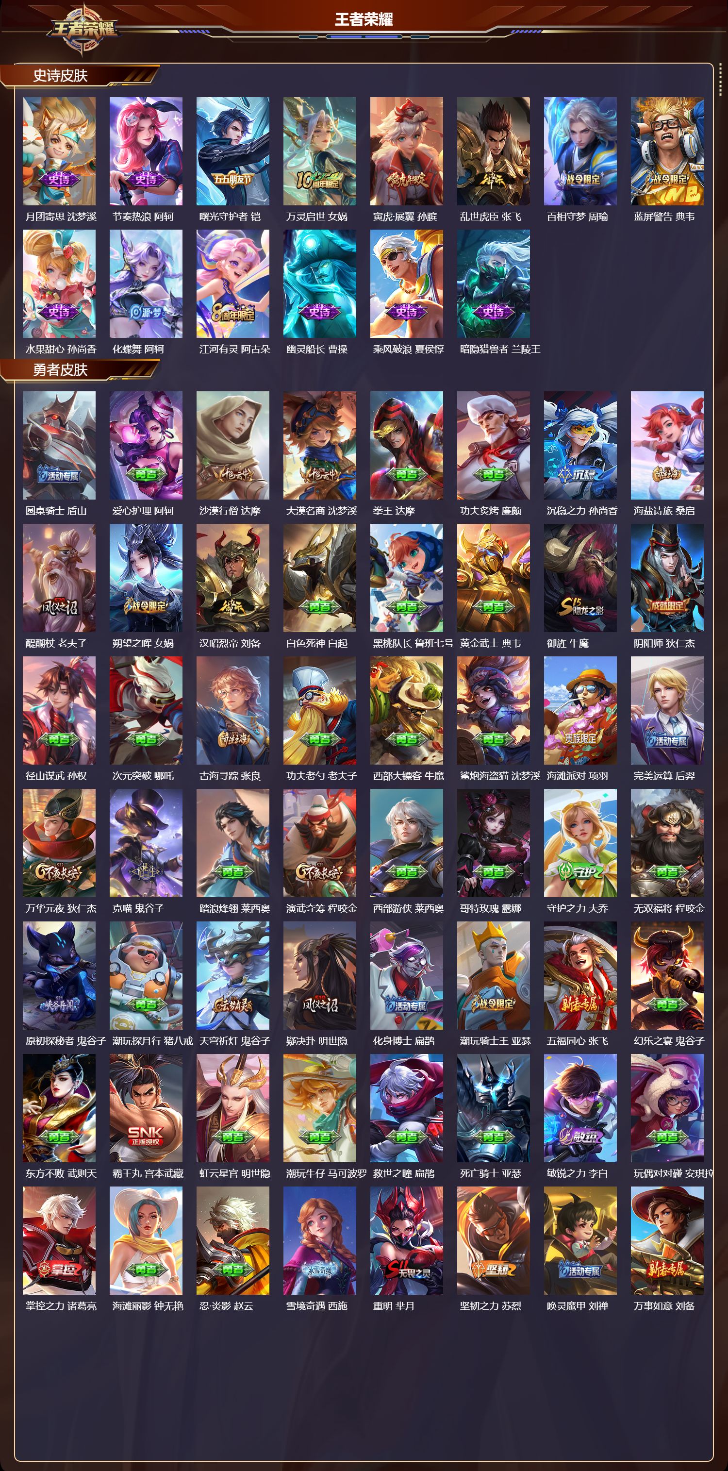 WZMK3414423王者荣耀账号详情图3 WZMK3414423王者荣耀账号详情图3