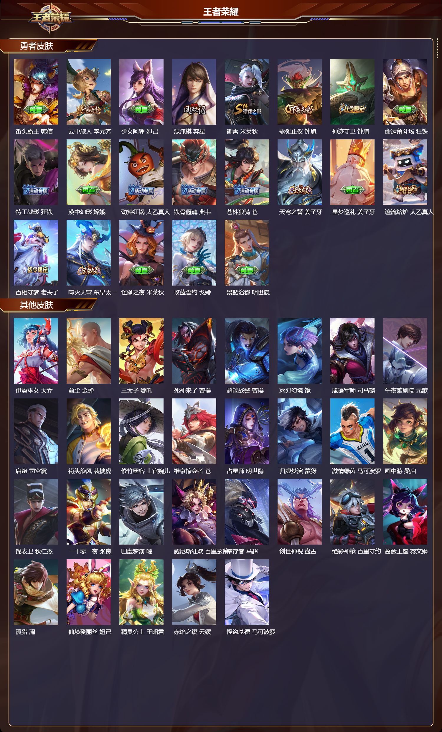 WZMK3448685王者荣耀账号详情图4