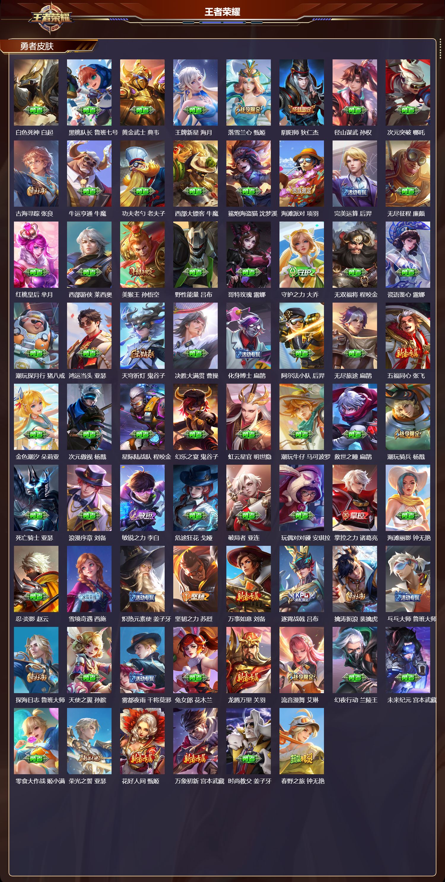 WZQM3474171王者荣耀账号详情图5