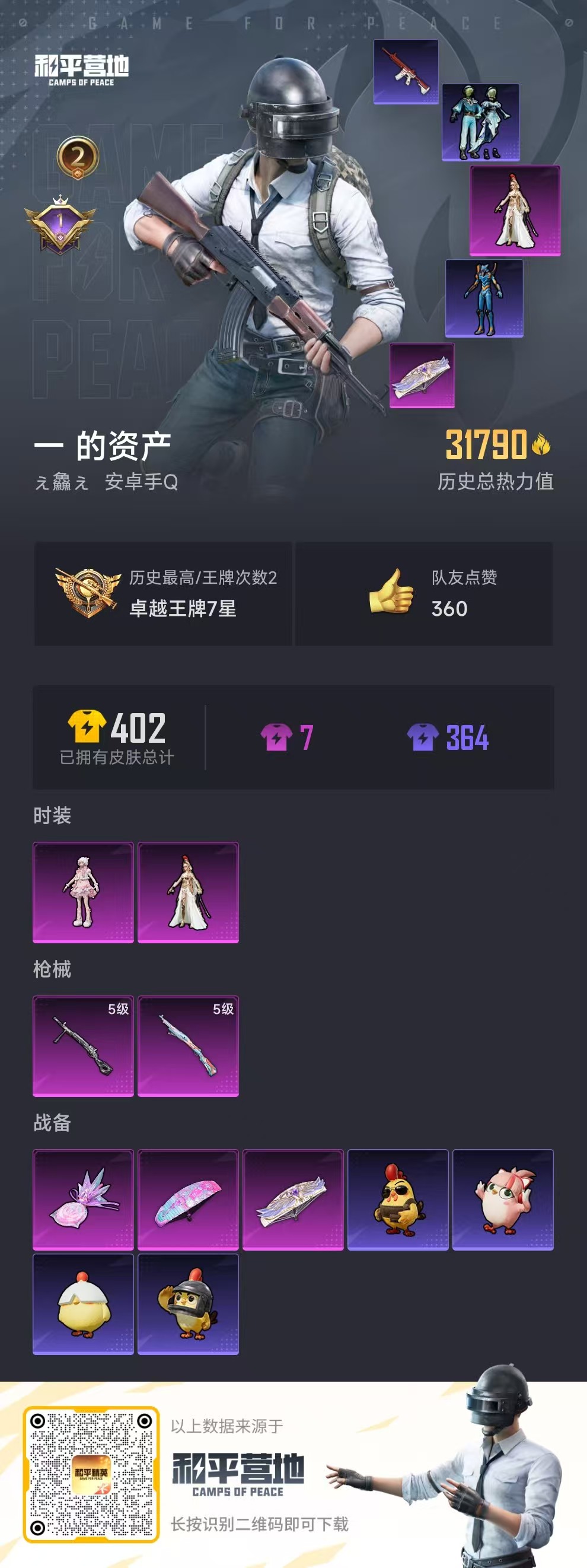 HPSJ3421407和平精英账号详情图4 HPSJ3421407和平精英账号详情图4