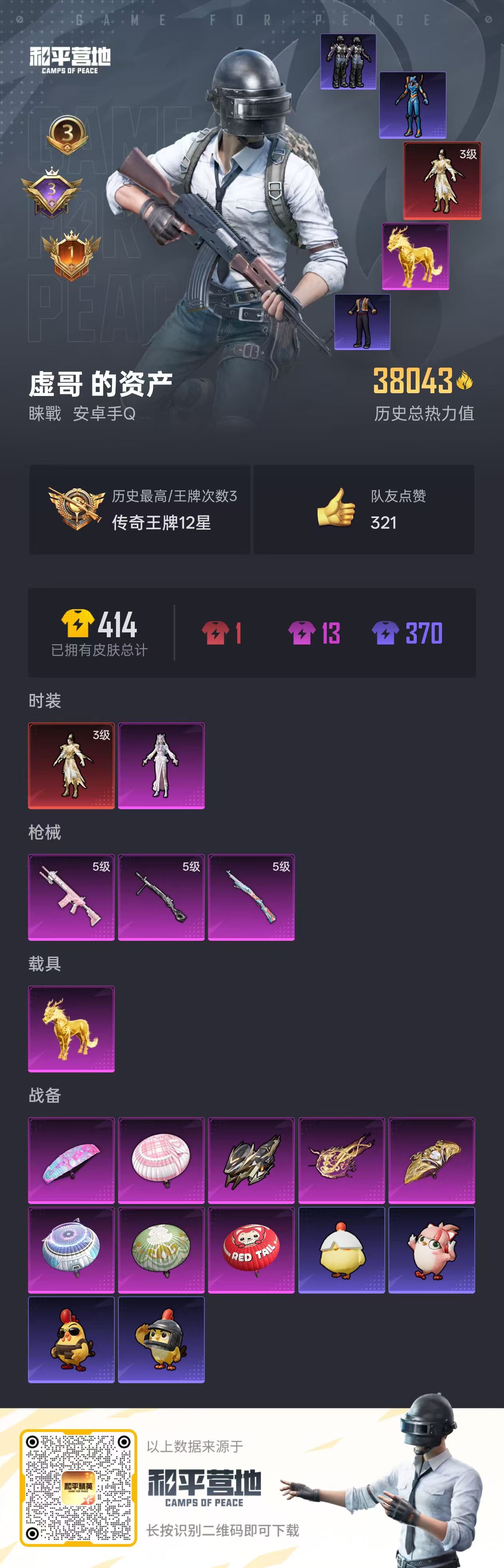 HPSJ3417130和平精英账号详情图3 HPSJ3417130和平精英账号详情图3