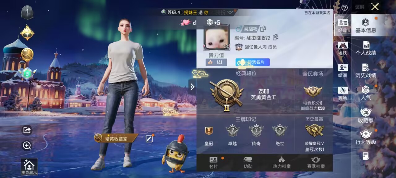 HPSJ3421406和平精英账号详情图4 HPSJ3421406和平精英账号详情图4