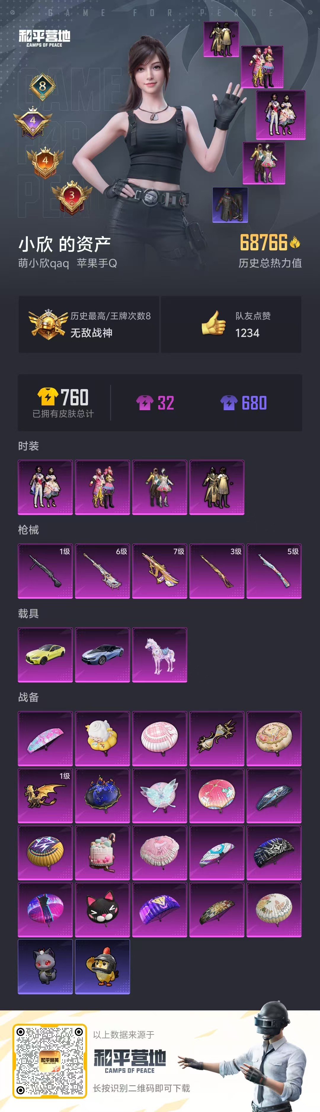 HPSJ3417139和平精英账号详情图4 HPSJ3417139和平精英账号详情图4