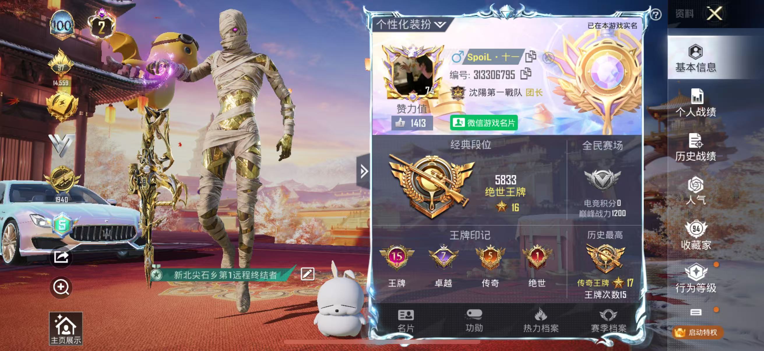  23906 二级红 苹果V-热力值 15王牌印记 历史传奇王牌17星 311套装 351枪皮 【5载具】 玛莎拉蒂Q幻星粉 (6级) 合金龙骨蓝色 护世瑞兽 鬼马风驰 萌酷奶龙僚机 